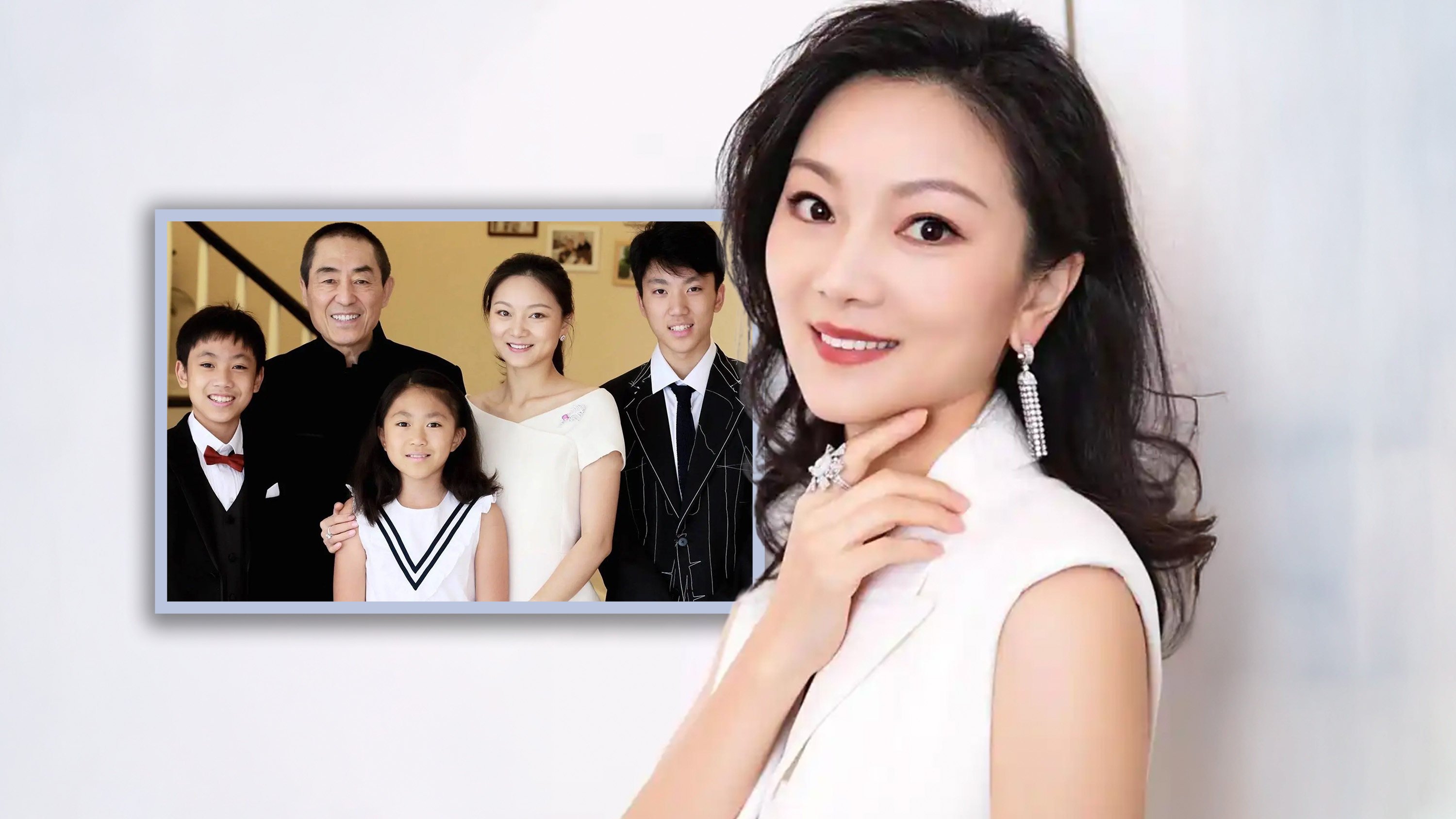 Chen Ting, the wife of renowned director Zhang Yimou, met Zhang at a casting event in 1999, after which their relationship blossomed and she decided to forgo her studies at a prestigious university. Photo: SCMP composite/Sohu