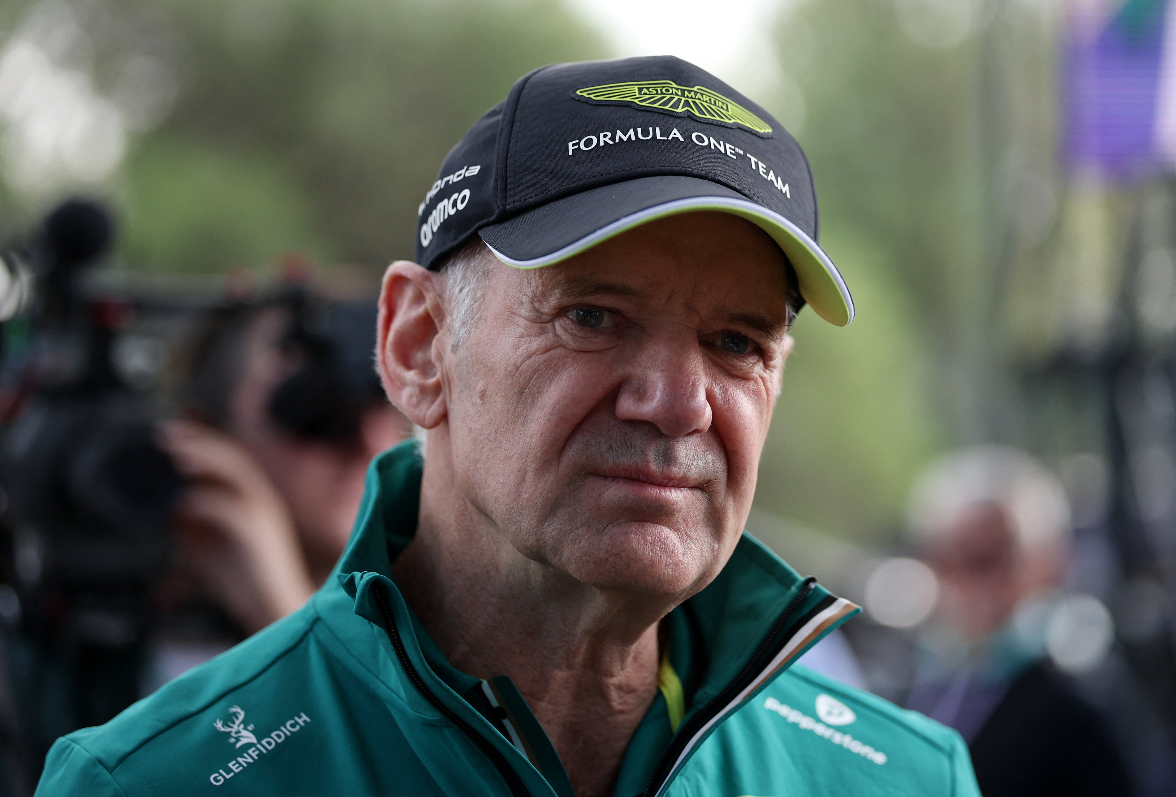 Aston Martin team principal Adrian Newey believes his F1 car has huge potential, despite the early problems. Photo: Reuters
