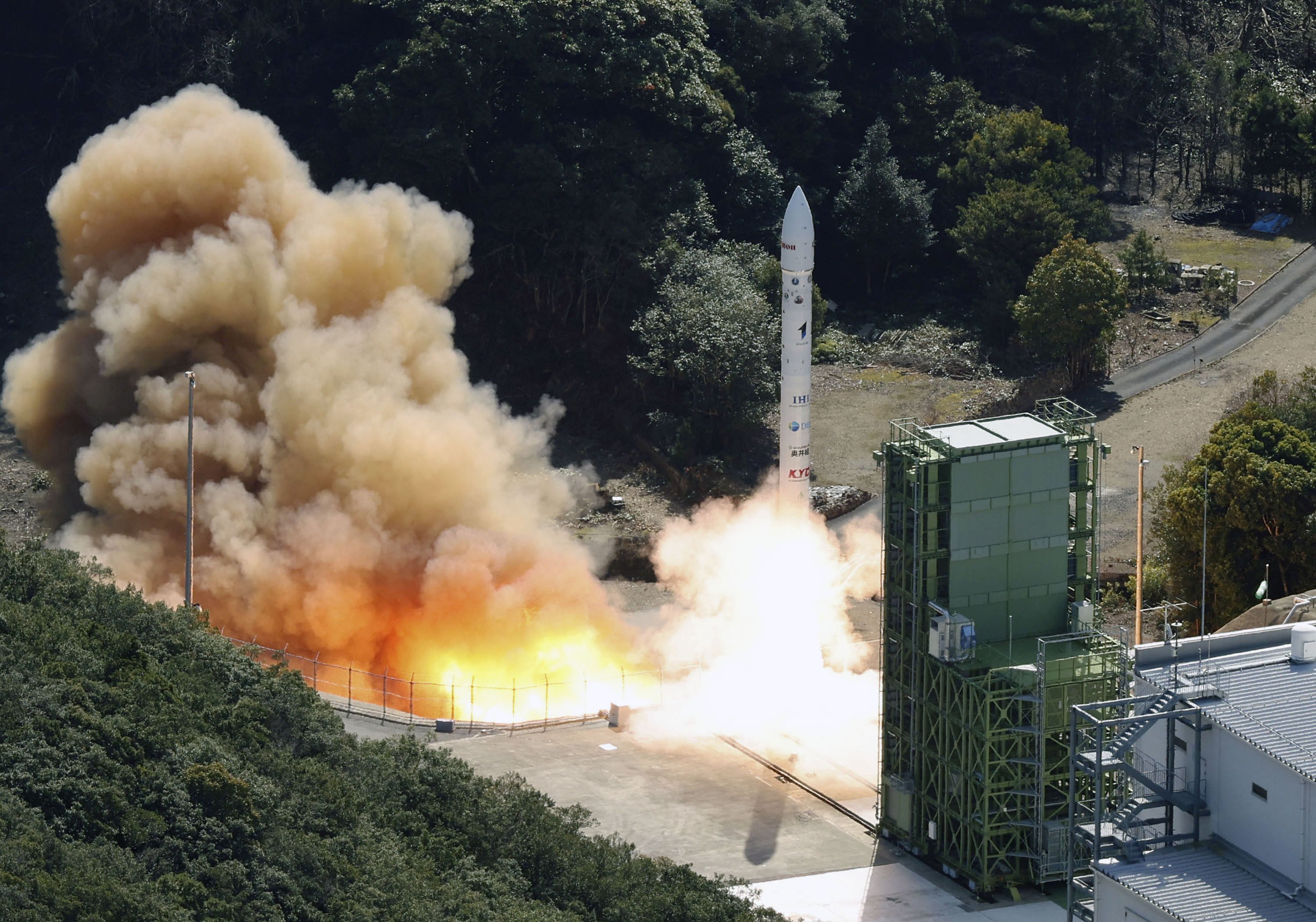 Space One’s Kairos No 3 rocket lifts off from Space Port Kii in Kushimoto, Wakayama prefecture, on Thursday. Photo: Kyodo