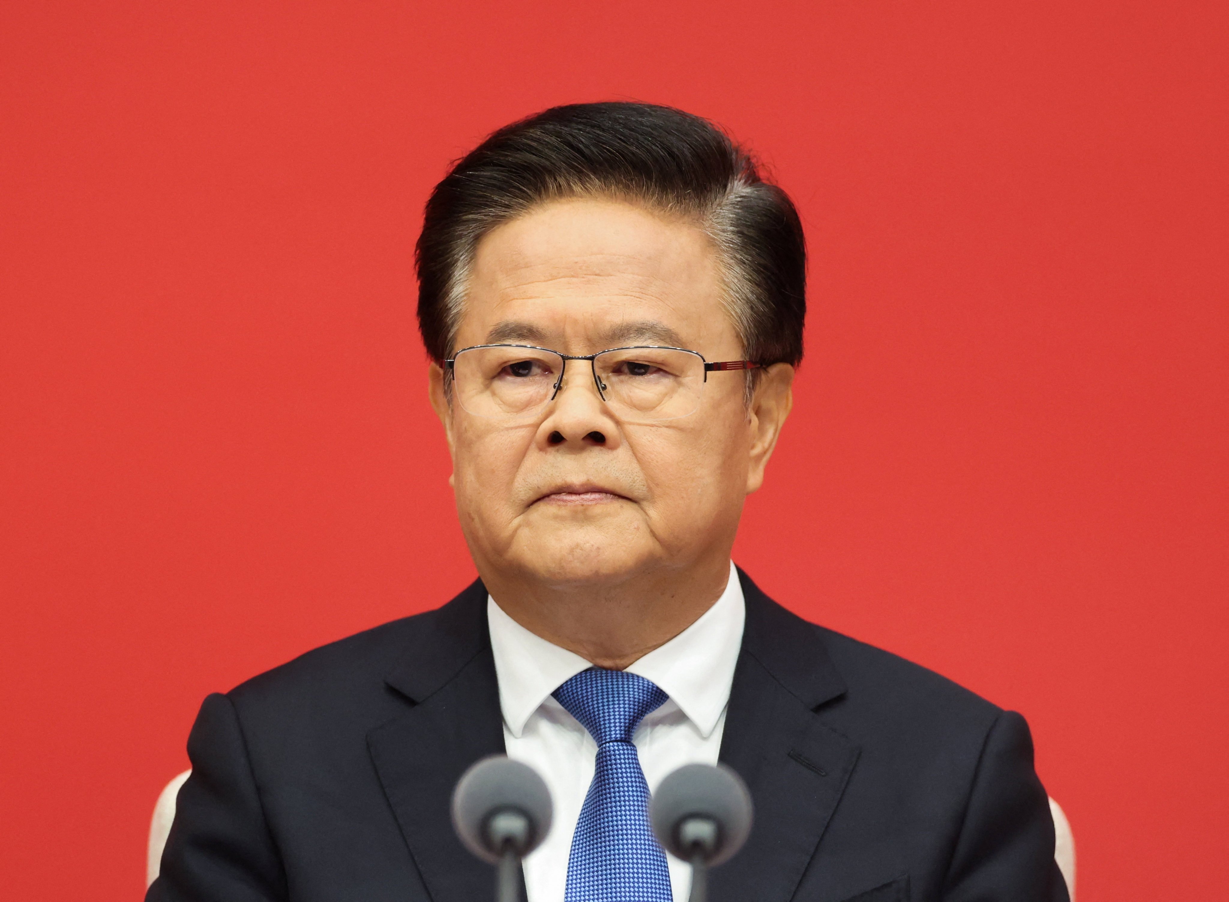 Chinese National Development and Reform Commission (NDRC) Chairman Zheng Shanjie at a press conference in 2025. Photo: Reuters