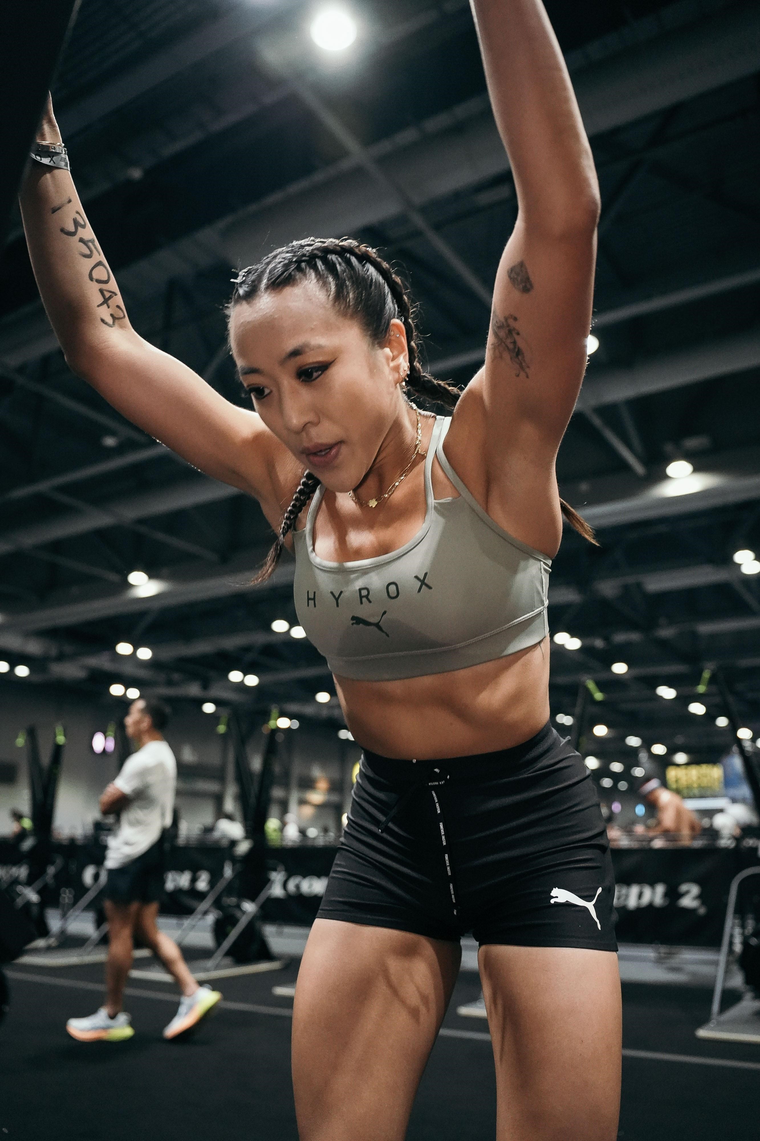 Hong Kong-based events manager Clare Cheung takes part in a Hyrox event. She has taken part in more than 30 Hyrox races to date, spanning multiple categories, and has won 11 of them. Photo: Hyrox HK