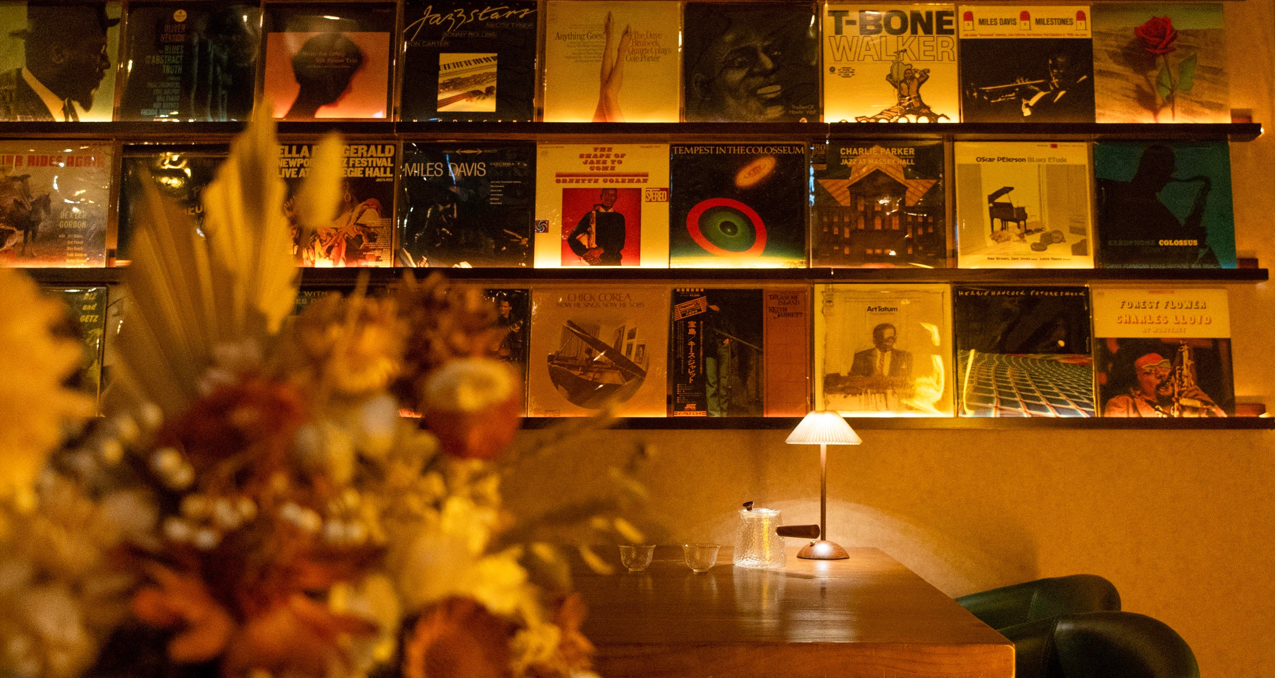Vinyl albums on display at Coda. Photo: Coda