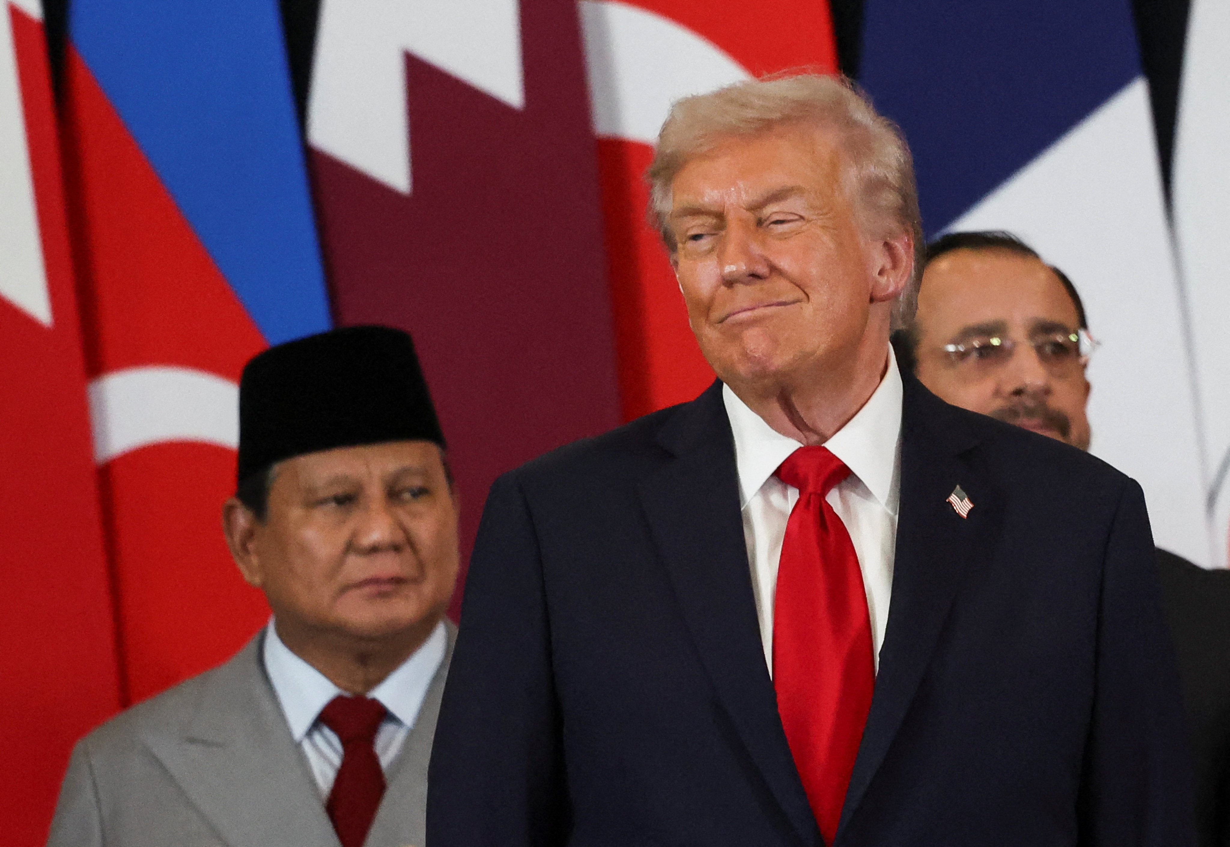 Indonesias President Prabowo Subianto (left) and US President Donald Trump at a summit in Egypt last year. Photo: AFP