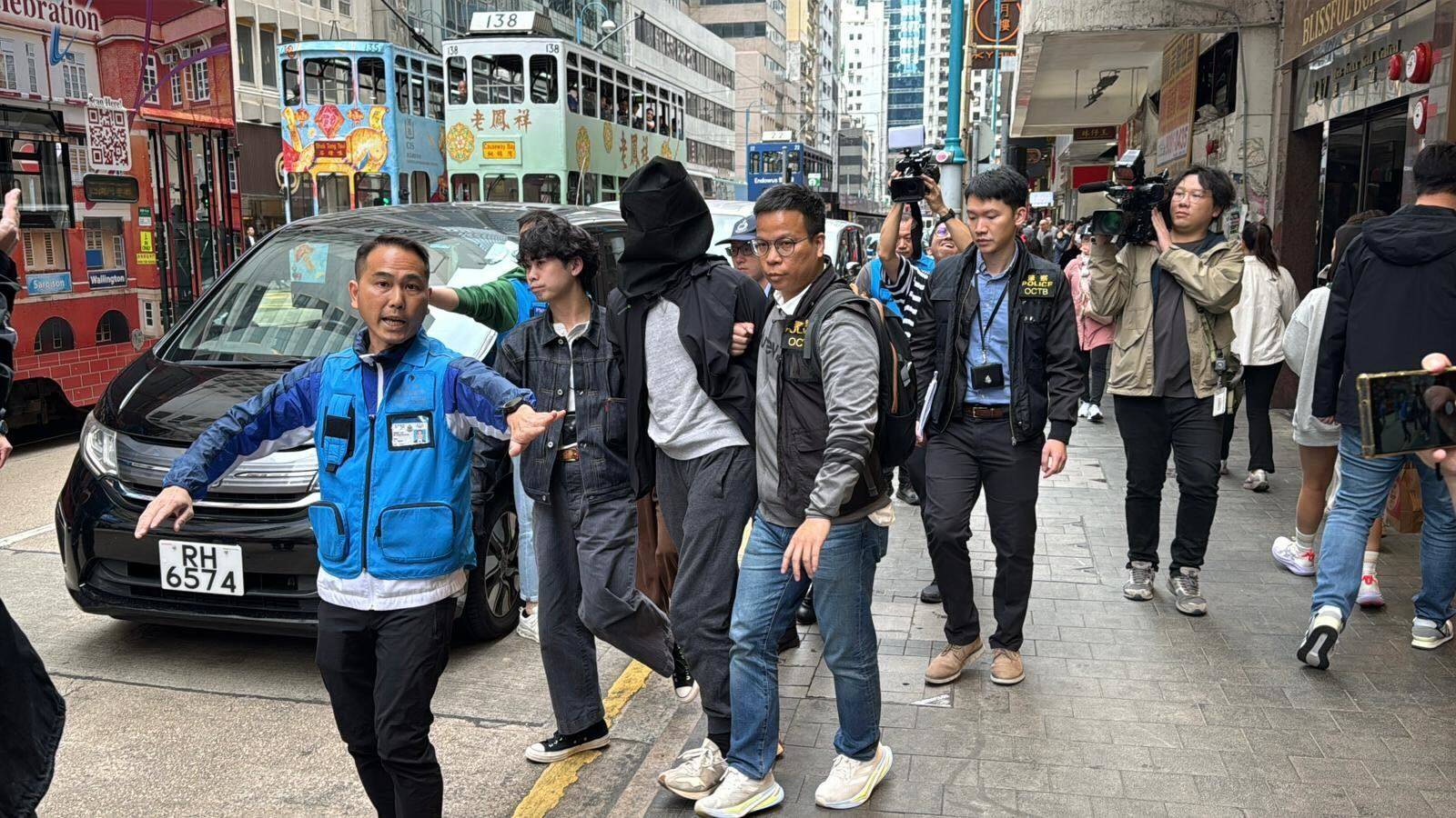 Police say some of the arrestees have triad backgrounds. Photo: Handout