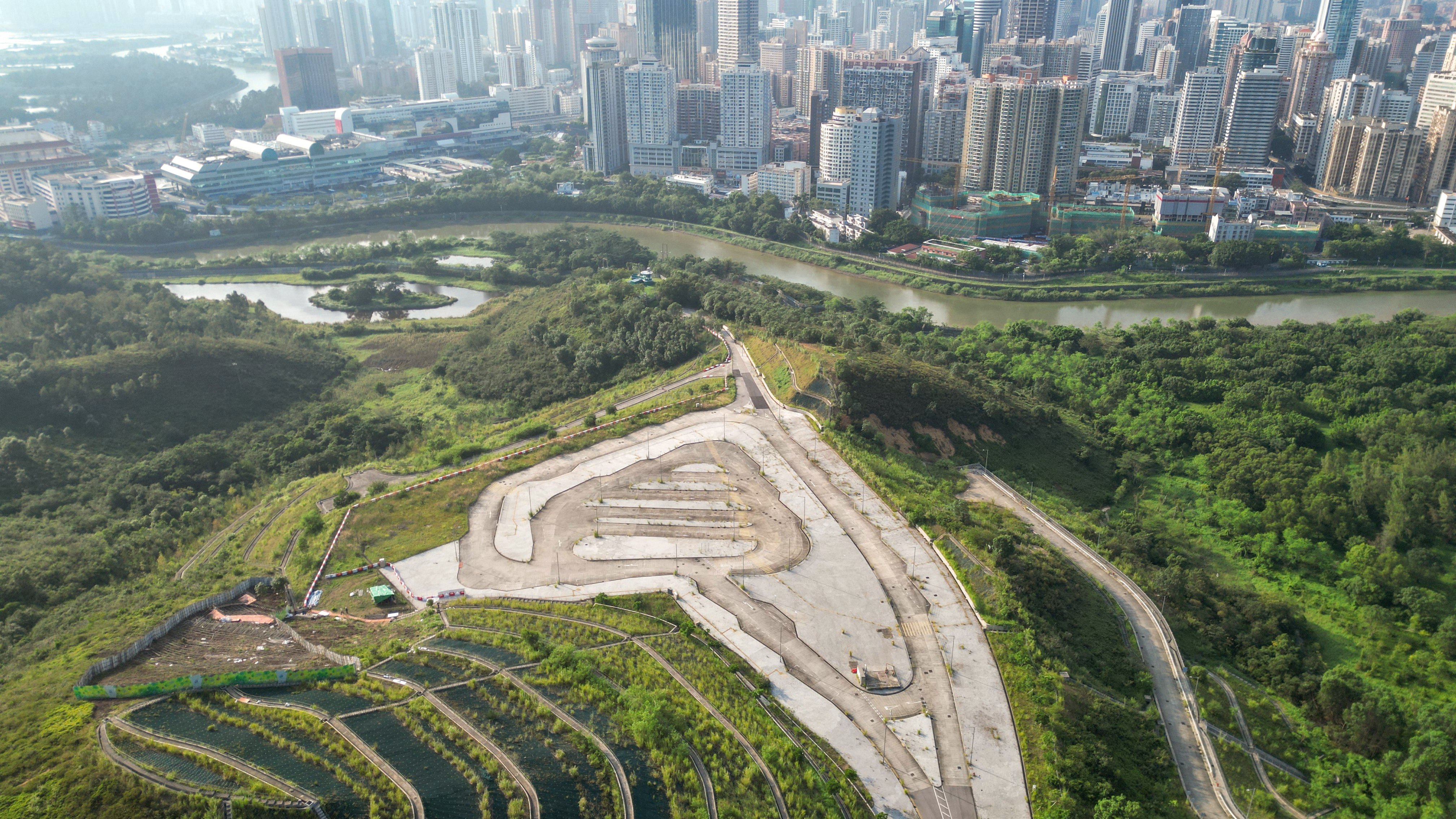 A view of the Sandy Ridge data facility cluster site in the northern New Territories, near Lo Wu, on October 10. Photo: Dickson Lee
