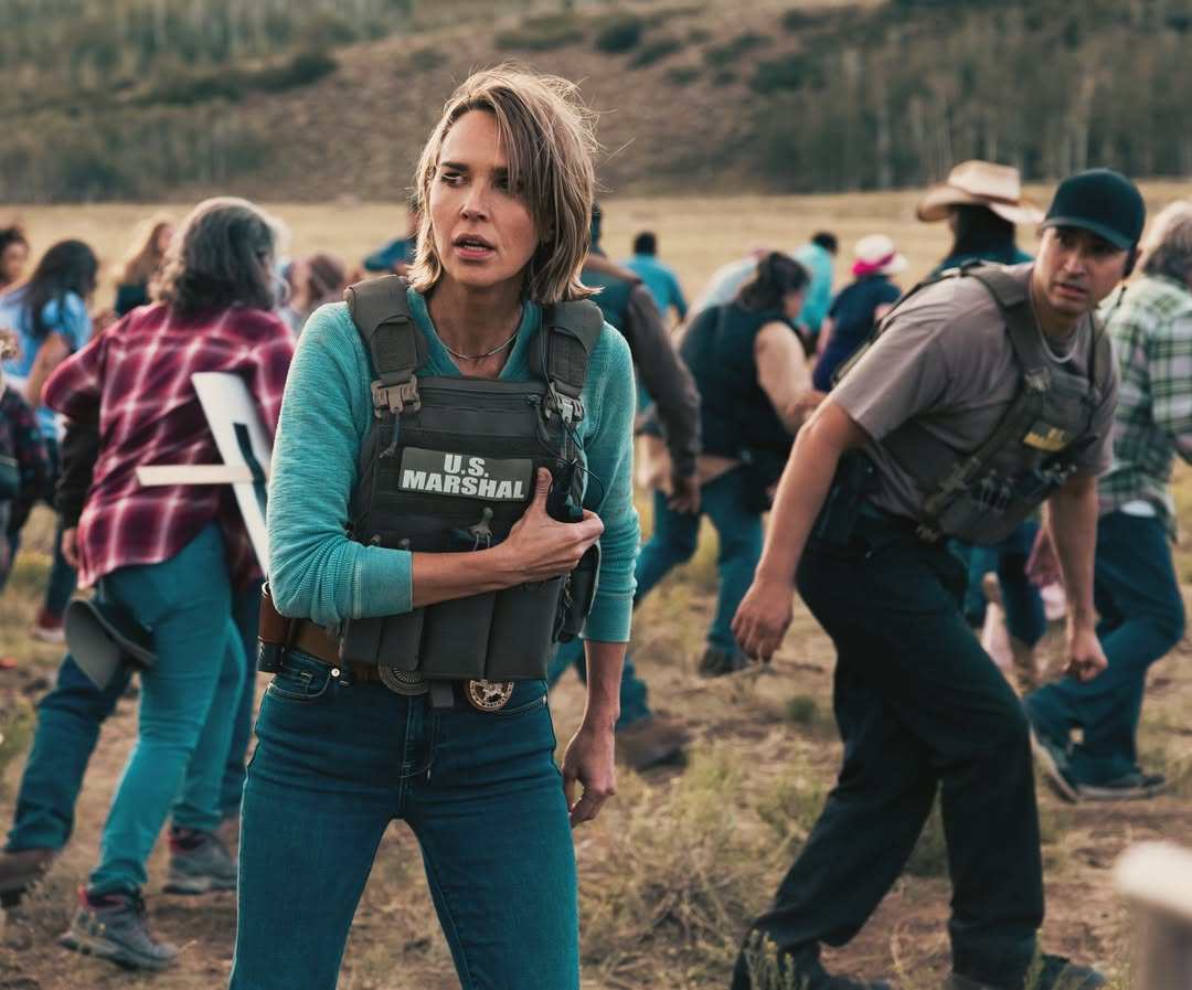 Arielle Kebbel plays Belle Skinner on the Yellowstone spin-off Marshals. Photo: @ariellekebbel/Instagram