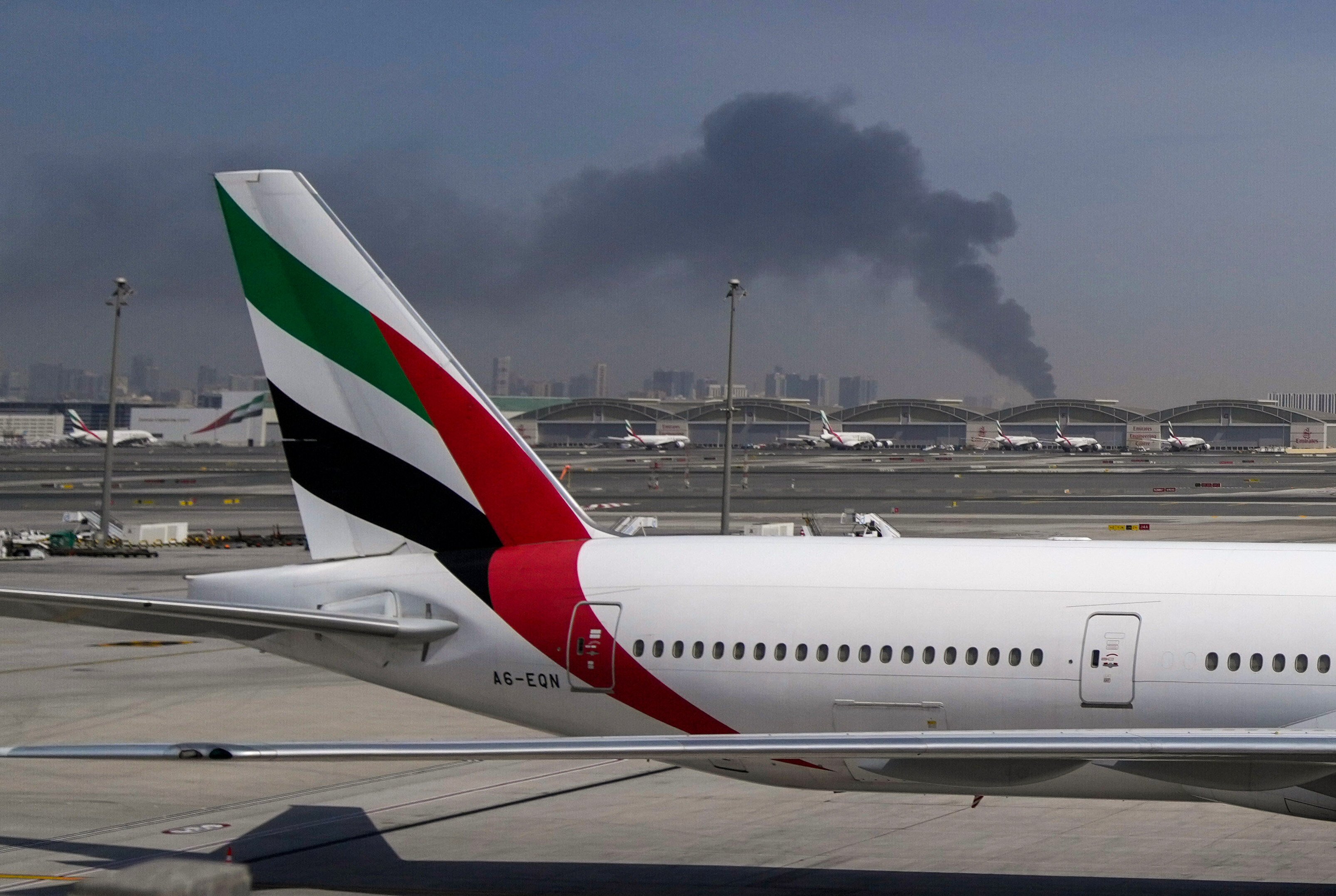 Dubai’s airport has been attacked by Iranian drones. Photo: AP