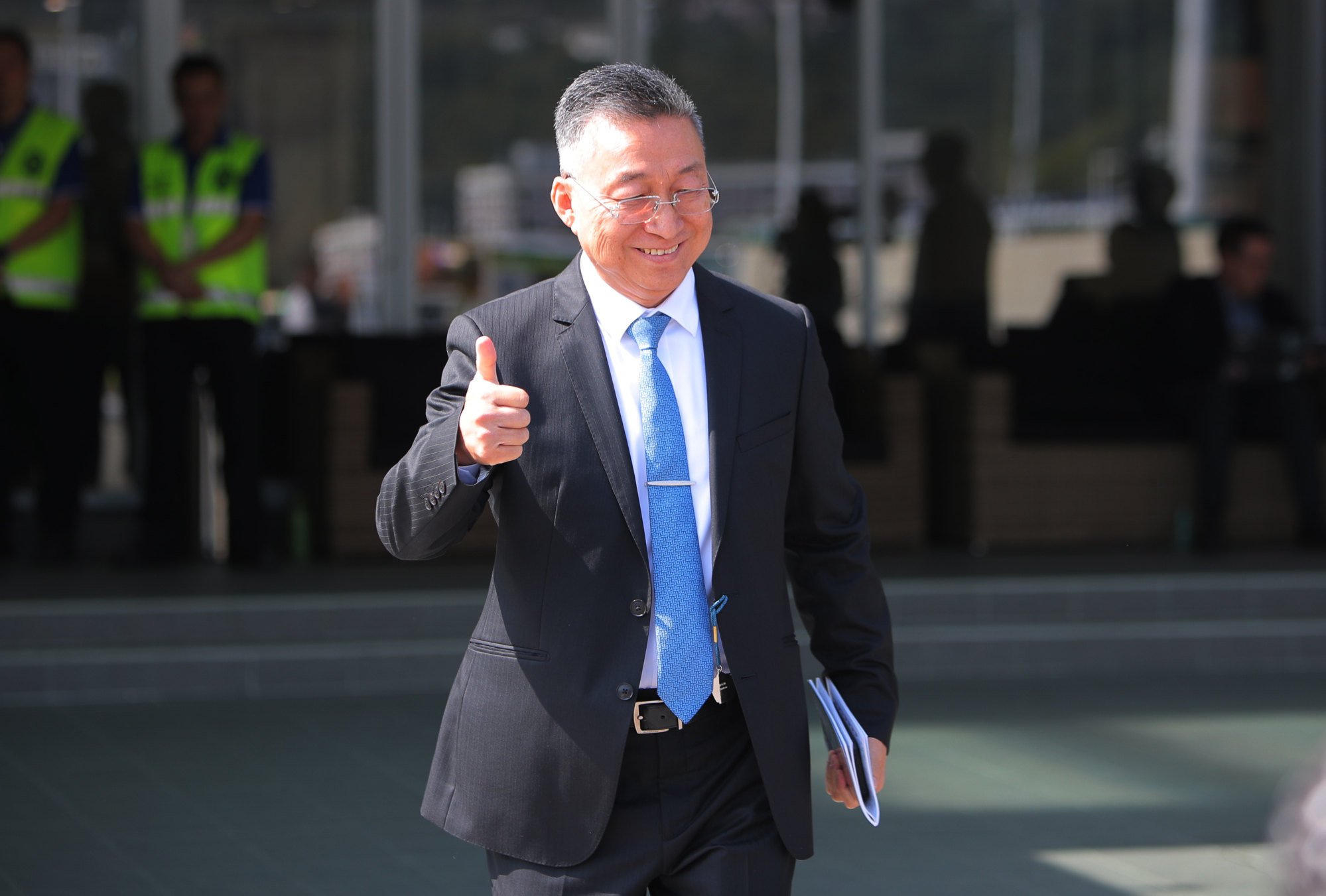 All smiles for Francis Lui at Sha Tin.