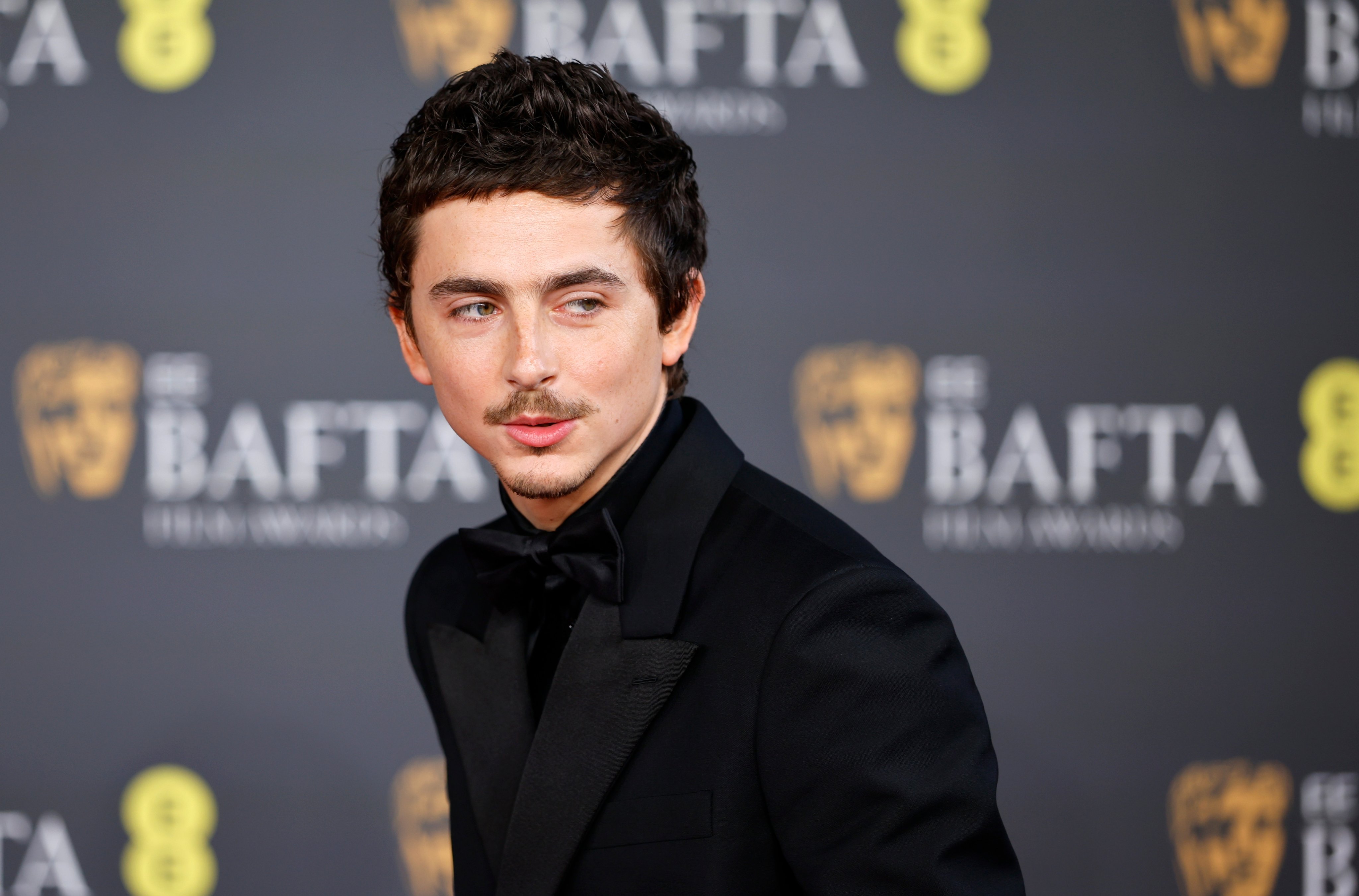 US actor Timothee Chalamet poses on the red carpet at the Bafta Film Awards in London in February. Photo: EPA