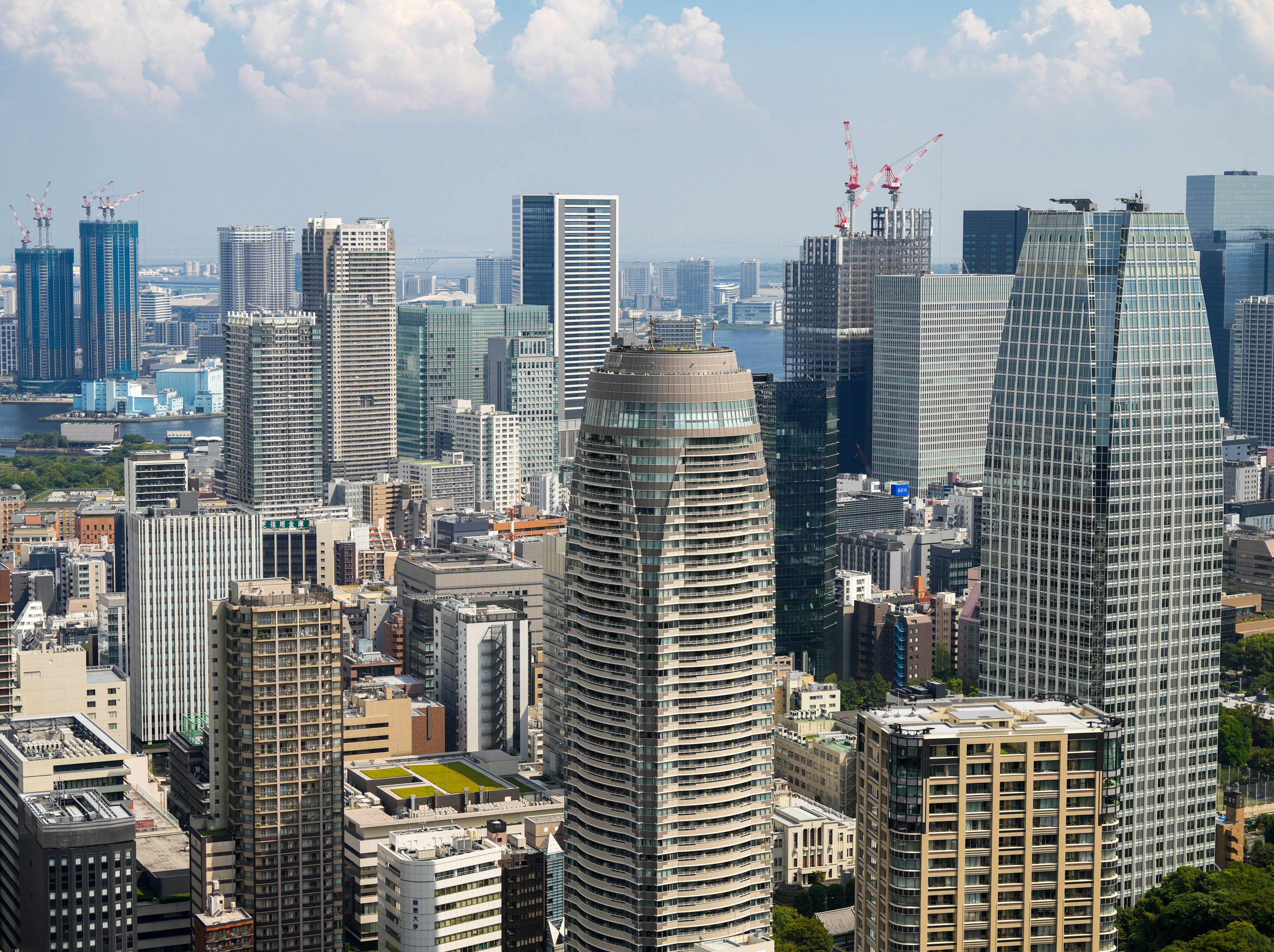 A view of residential and commercial buildings in Tokyo on August 18, 2025. Photo: dpa