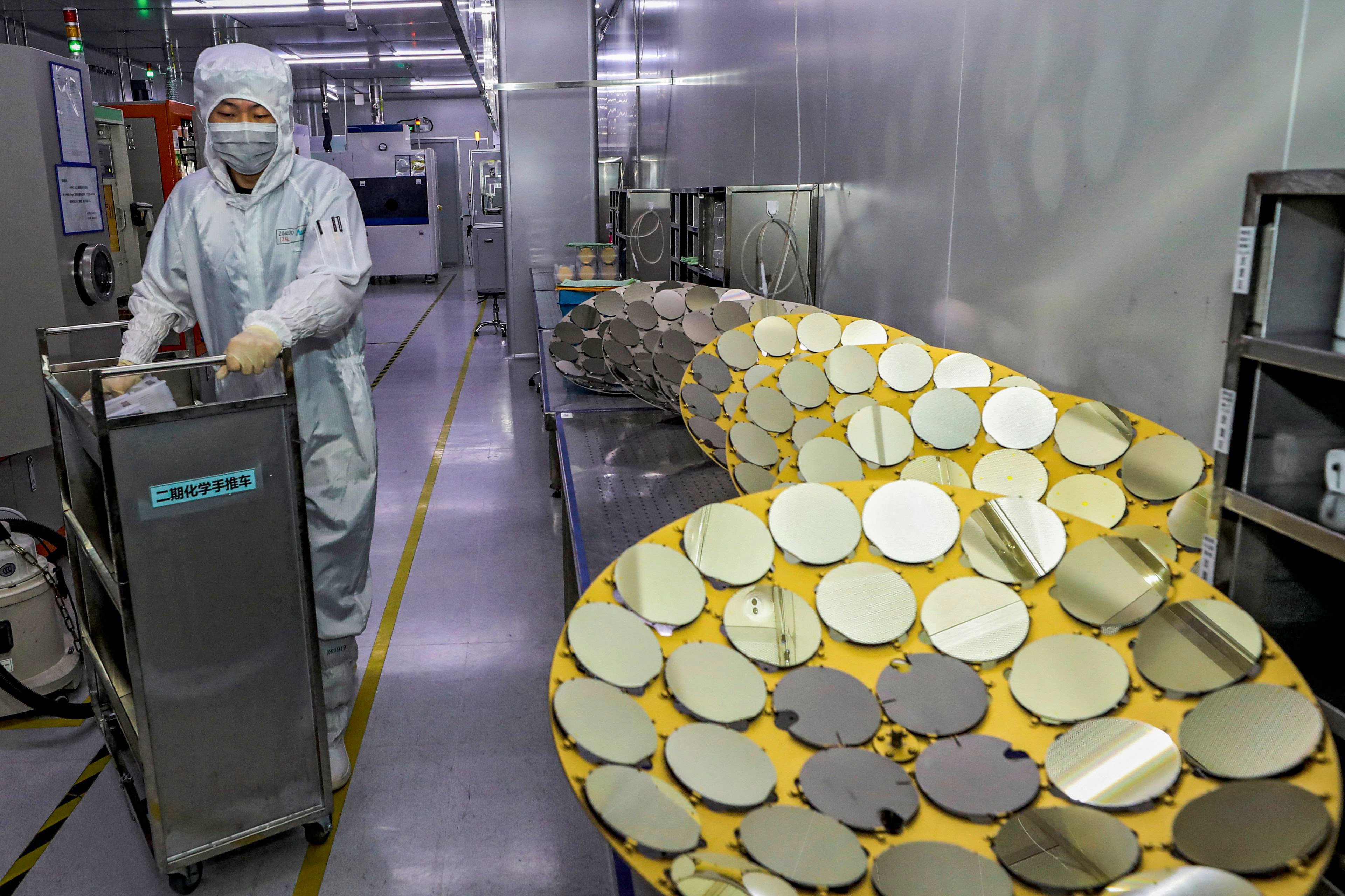 The five-year plan blueprint calls for breakthroughs in critical technologies across the entire semiconductor value chain. Photo: AFP