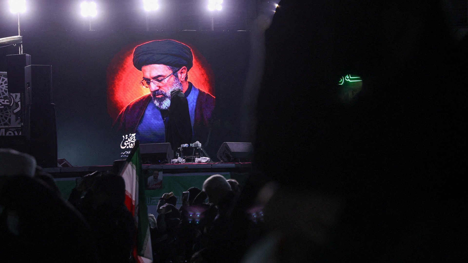 A poster of Mojtaba Khamenei in Iran.