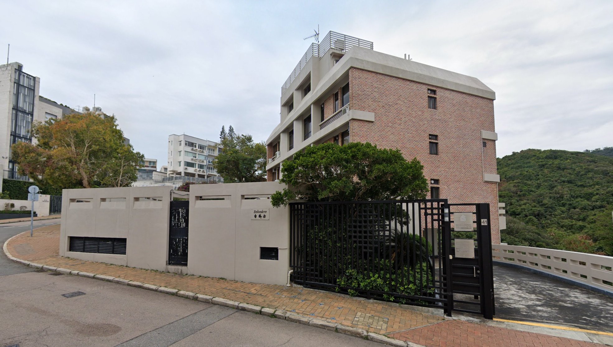 A view of  Belvedere, a low-density compound in Chung Hom Kok in Hong Kong’s Southern district. Photo: Google Maps