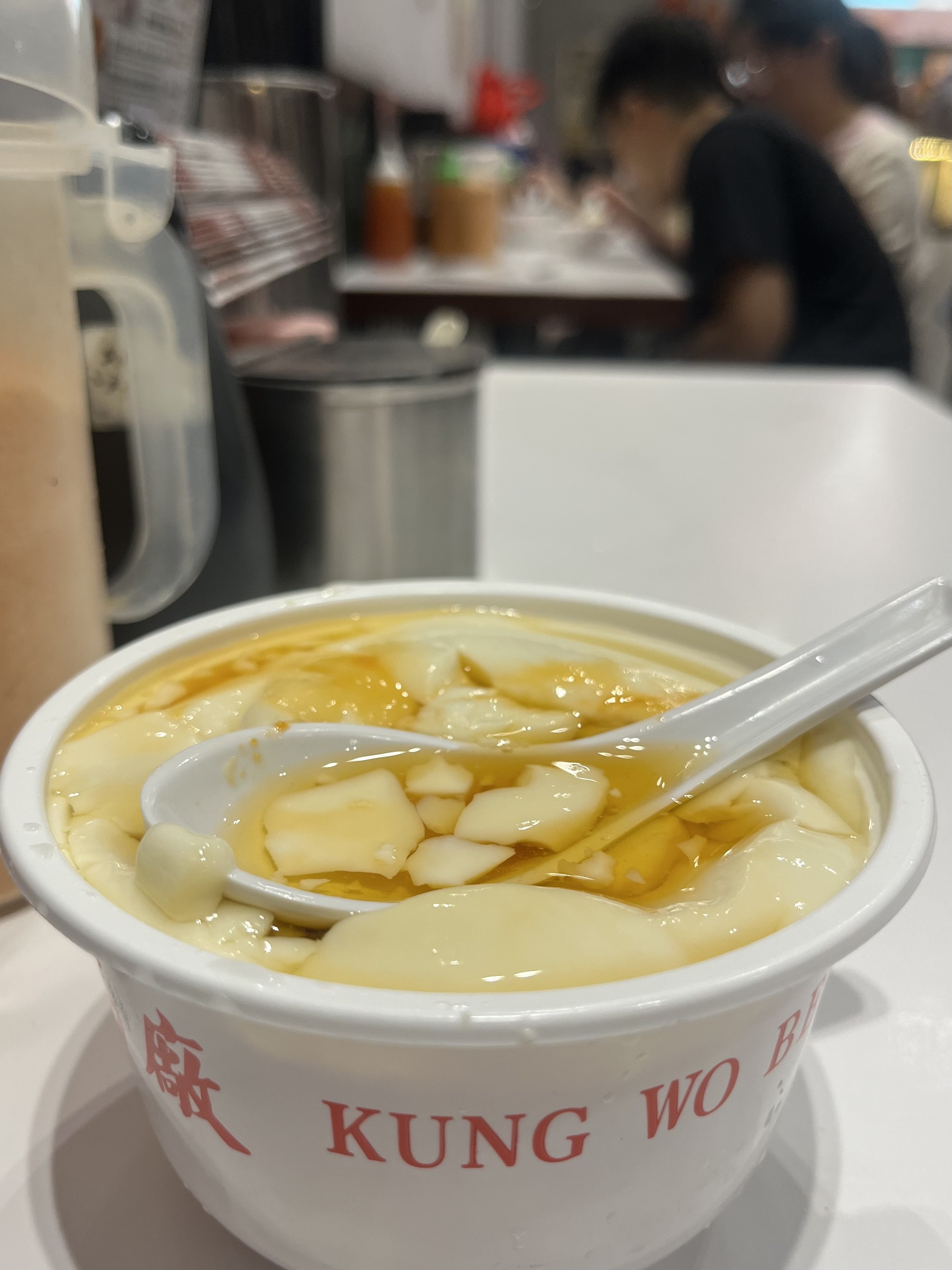 Tofu pudding, or tofu fa, is one of the most popular dishes at Hong Kong’s Kung Wo Beancurd Factory. Photo: Kylie Knott