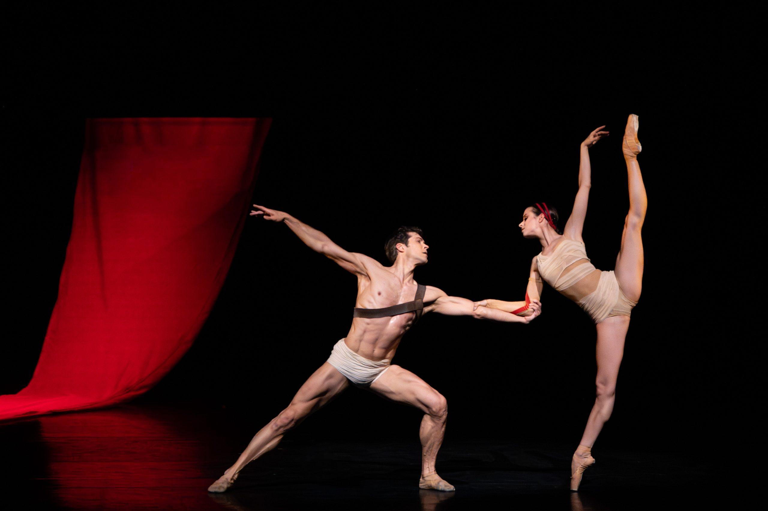 Roberto Bolle and Anastasia Matvienko dance in a previous performance of Caravaggio in Europe. The Hong Kong show was part of the programme for the 2026 Hong Kong Arts Festival. Photo: Dennis Cursio