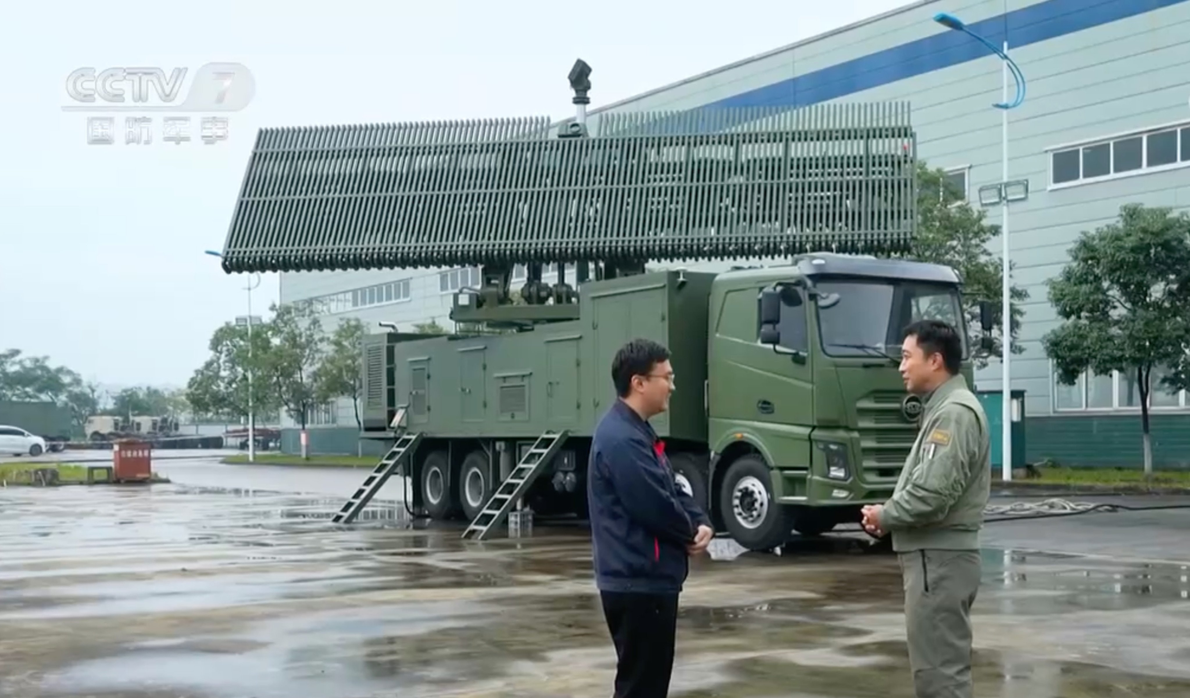 China’s urban police anti-drone swarm microwave defence system. Photo: CCTV