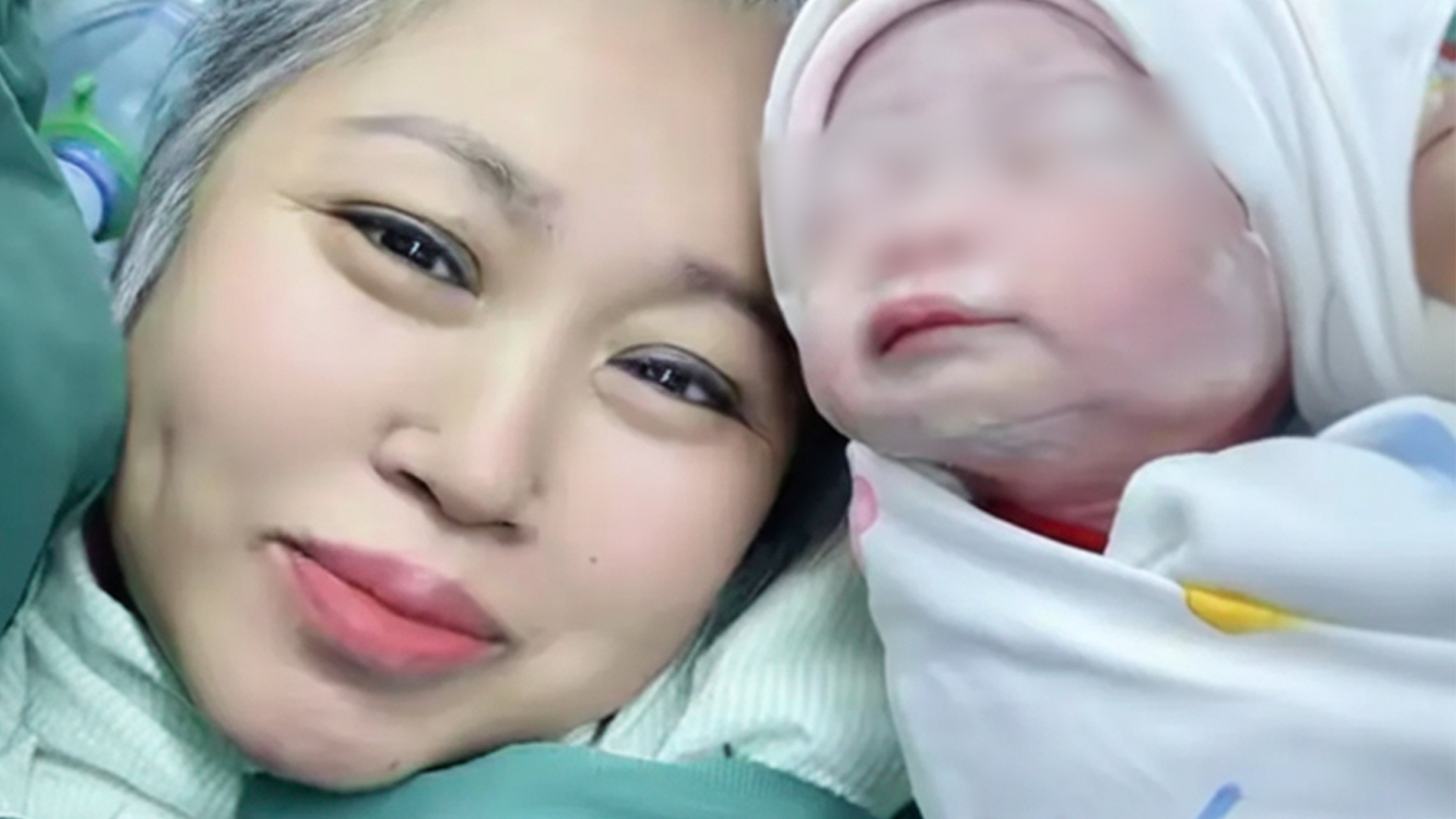 A 63-year-old Chinese woman, who tragically lost her only son, has recently welcomed a baby girl after conceiving through IVF. Photo: Douyin