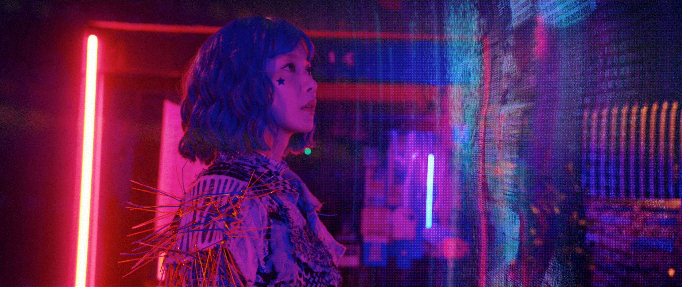 Angela Yuen as online gamer Summer in a still from Gamer Girls (category IIB, Cantonese), directed by Veronica Bassetto and Sophie Yang.