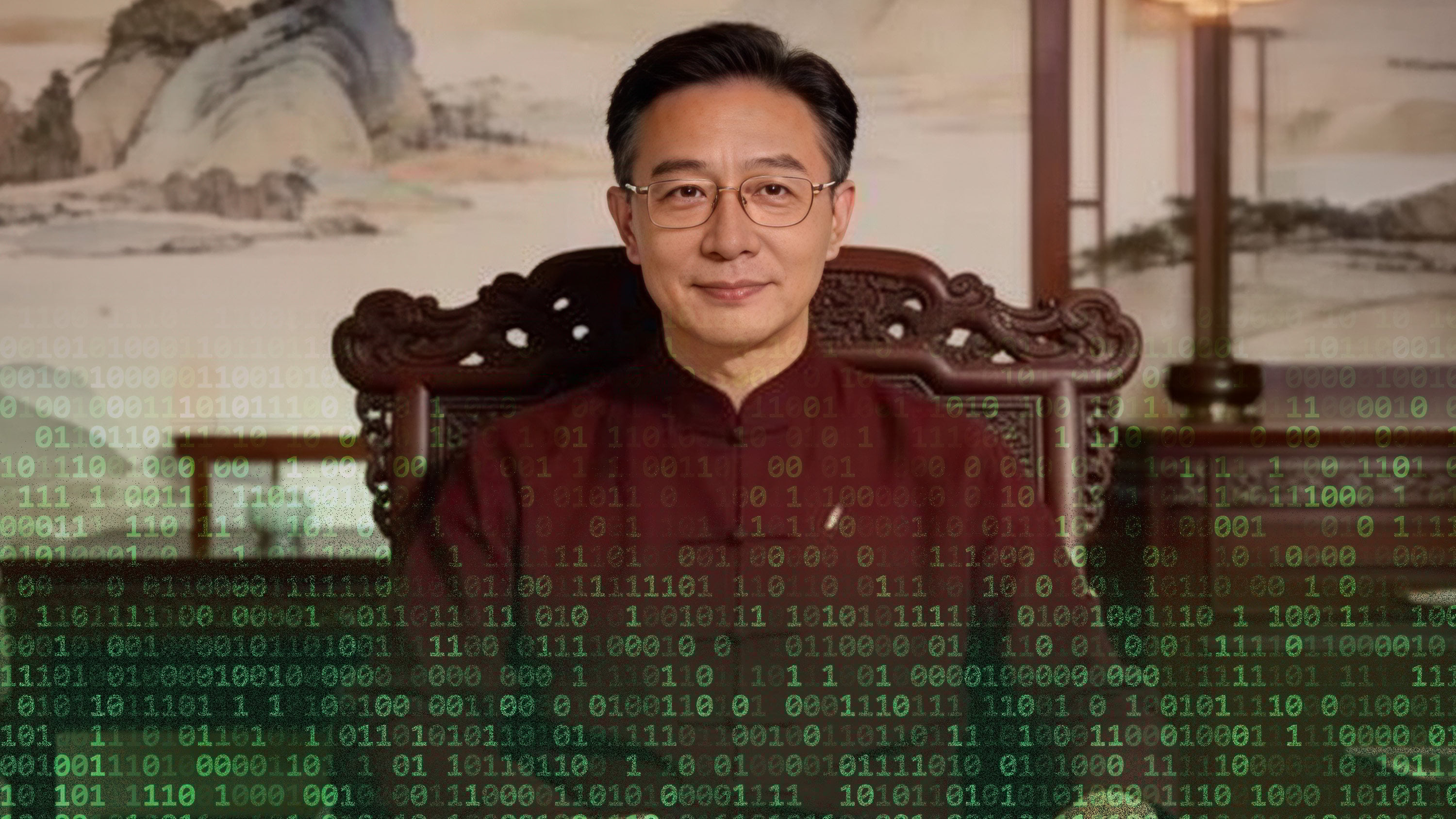 A young Chinese woman created a WeChat newsfeed account, using artificial intelligence to develop a persona of an acclaimed middle-aged man who lectures on the importance of respecting science and rejecting superstition. Photo: SCMP composite/Shutterstock/Douyin