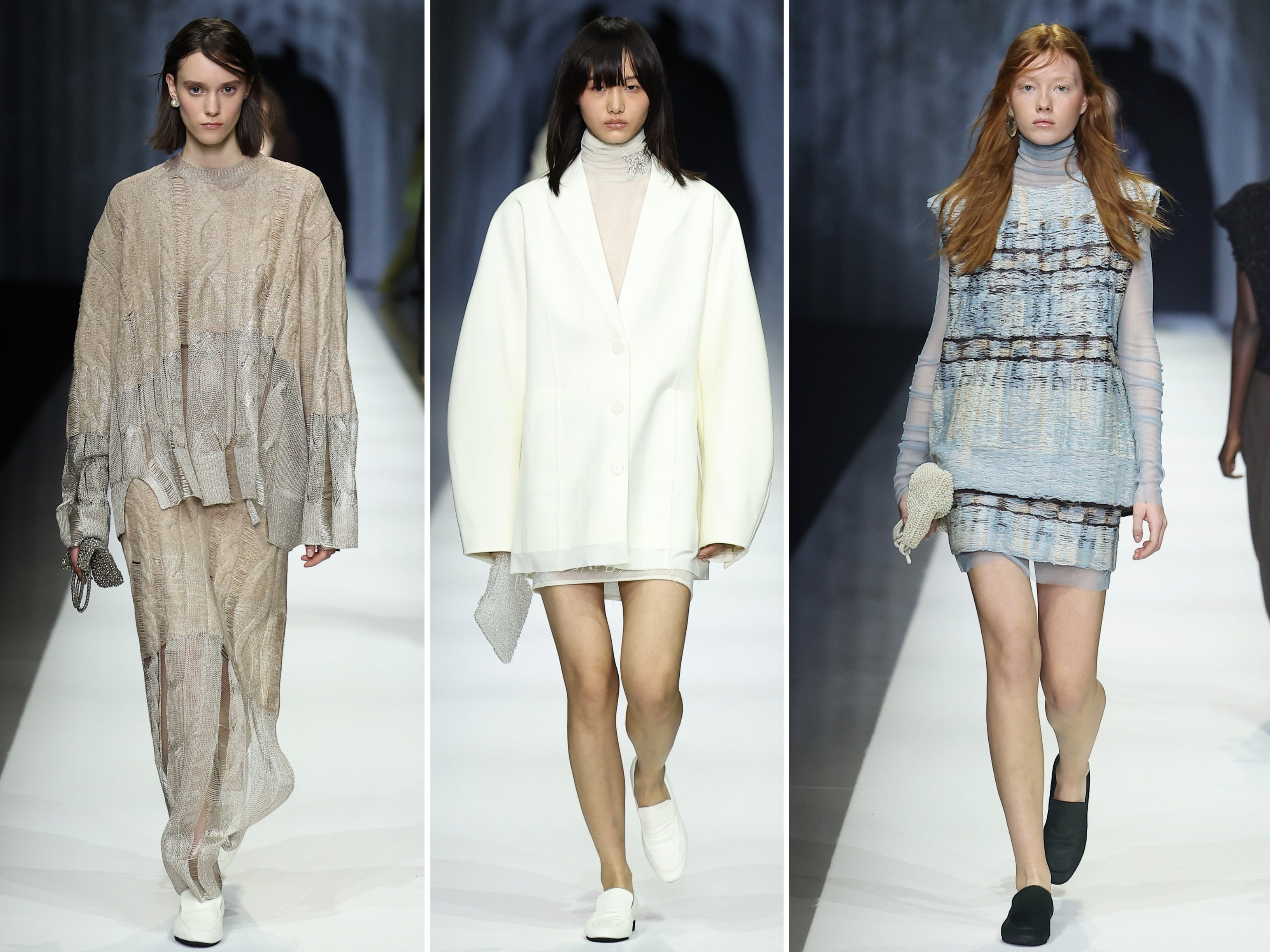 Anteprima leaned into nostalgia and modern artistry for its fall/winter 2026 collections at Milan Fashion Week. Photos: Getty Images