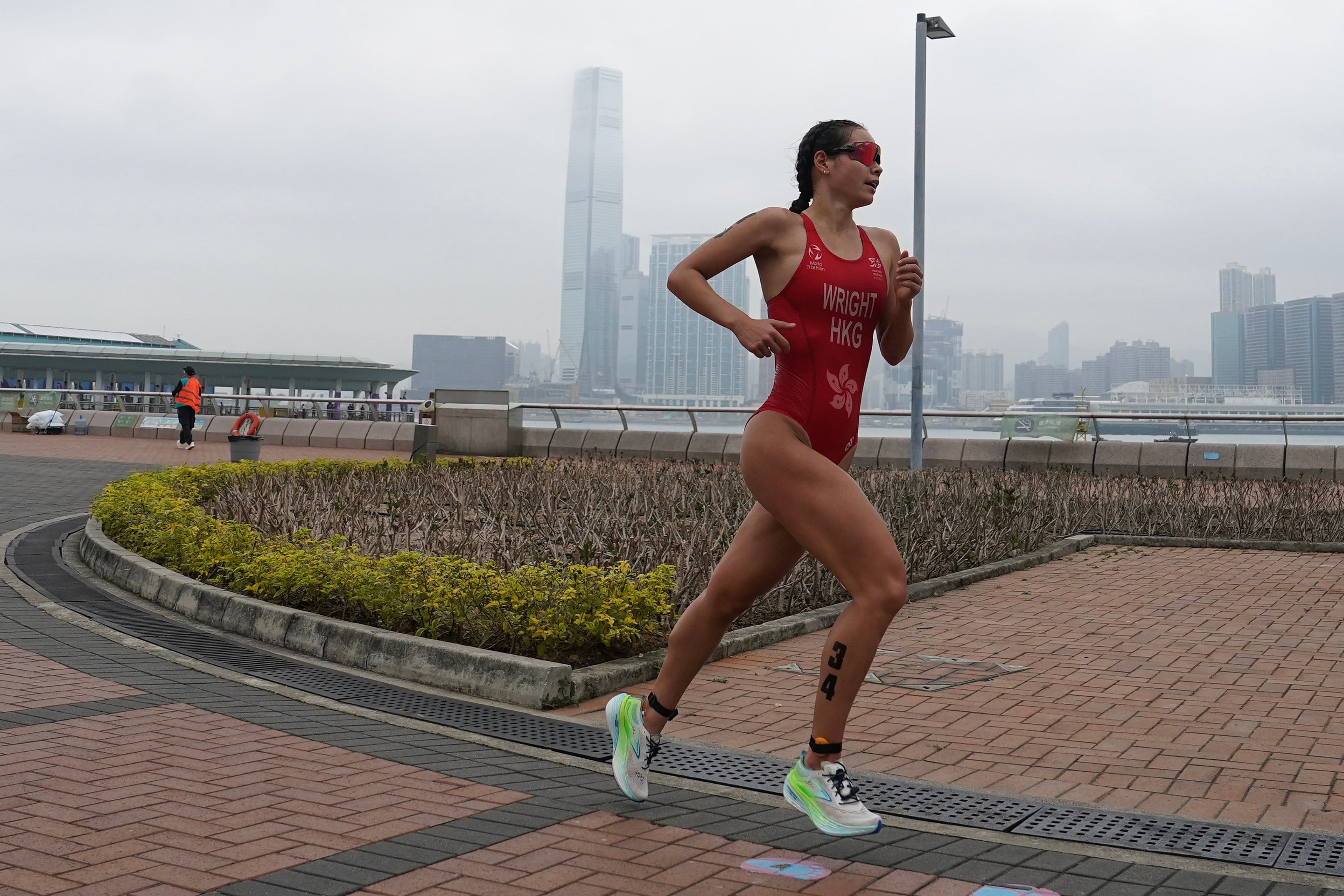 Tallulah Wright on her way to finishing fifth in last year’s National Games test event in Hong Kong. Photo: Elson Li