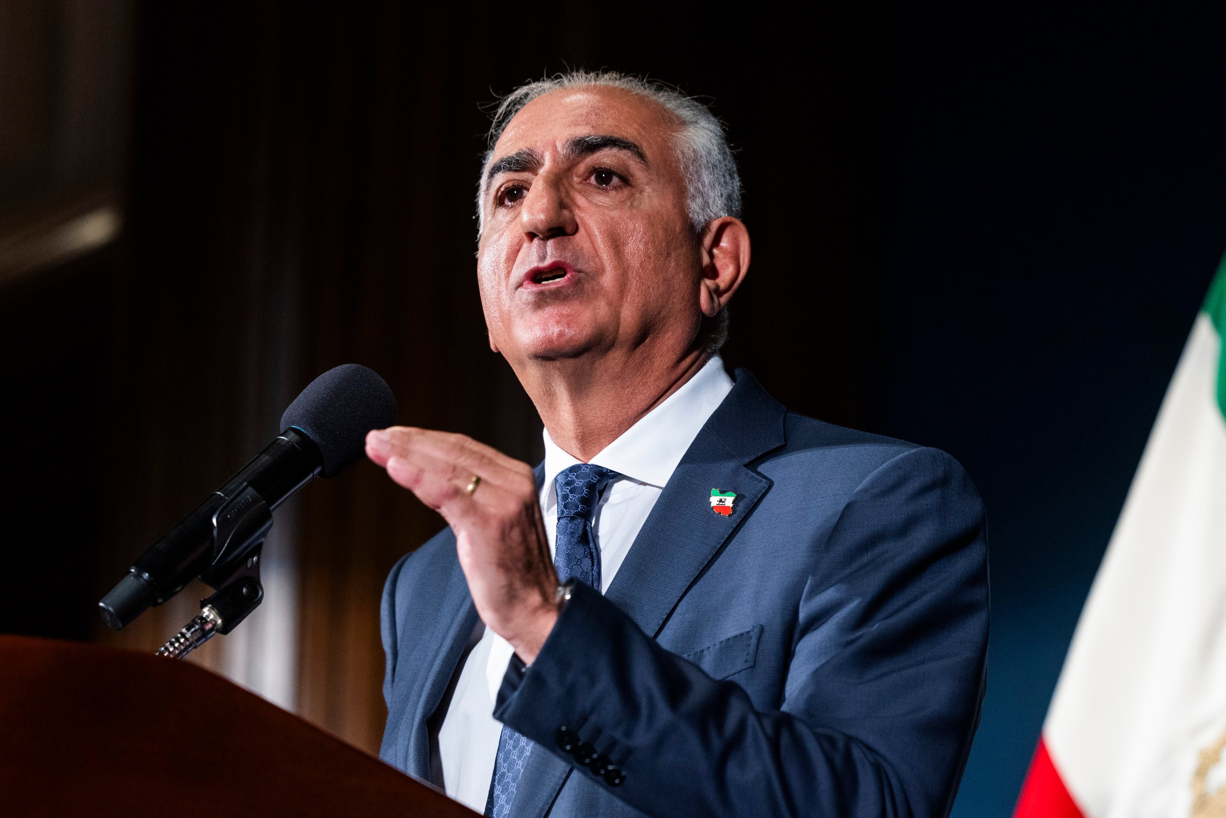 Reza Pahlavi, the exiled former crown prince of Iran, calls for regime change in Iran in Washington in 2026. For years, he has sought to cast himself as a unifying figure for opponents of the Islamic Republic. Photo: EPA
