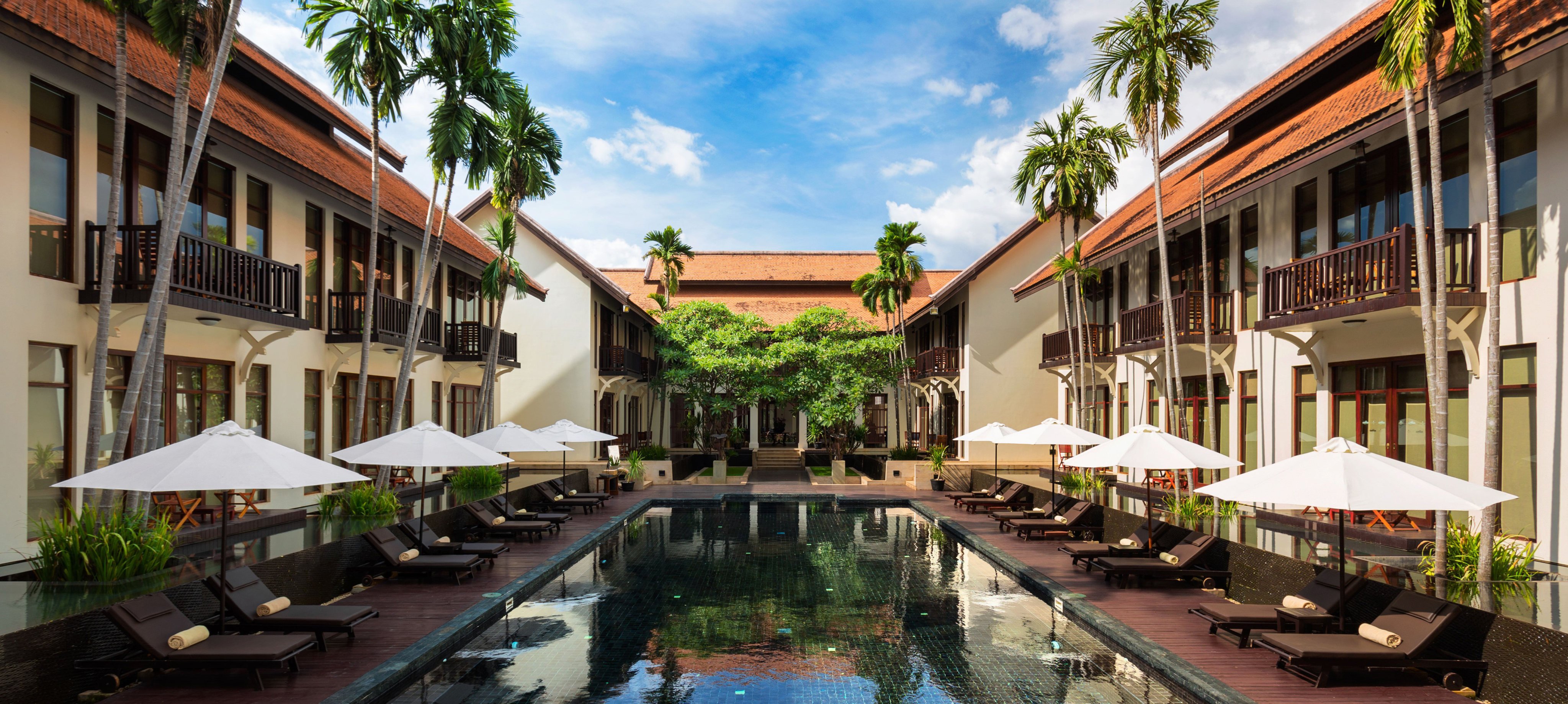 A view of the pool at Anantara Angkor Resort. Photo: Handout