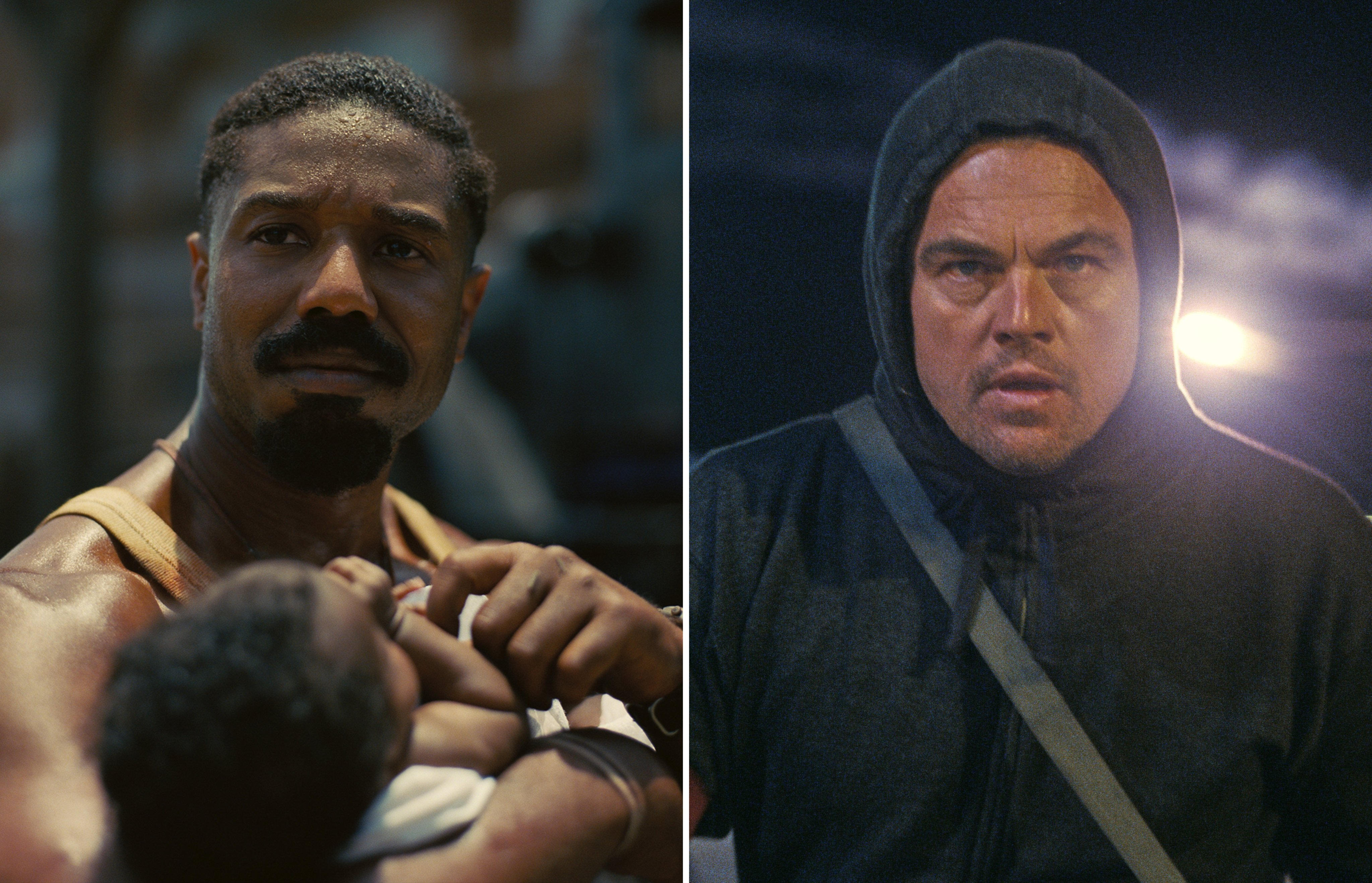 Michael B. Jordan, left, in Sinners and Leonardo DiCaprio in One Battle After Another. Which movie will win best picture at the 2026 Academy Awards? Photos: TNS, AP
