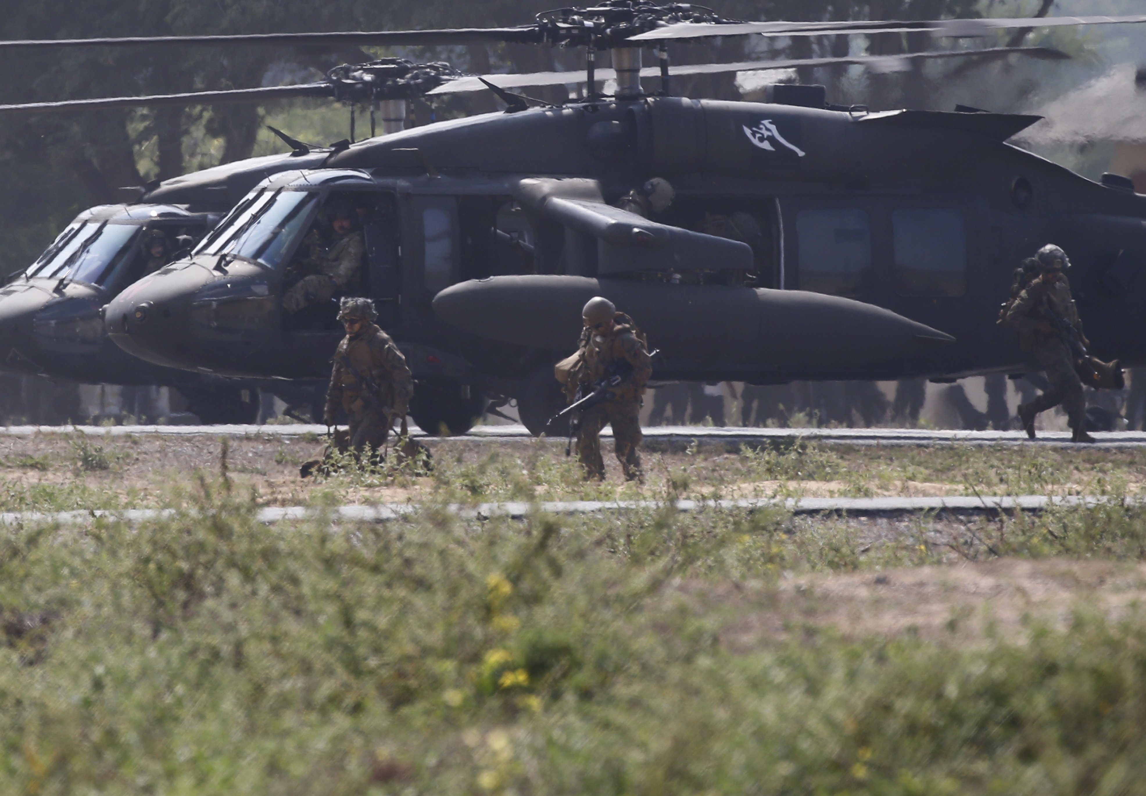 US Marines take part in amphibious assault training as part of the Cobra Gold joint military exercise in Thailand on February 26. Photo: EPA