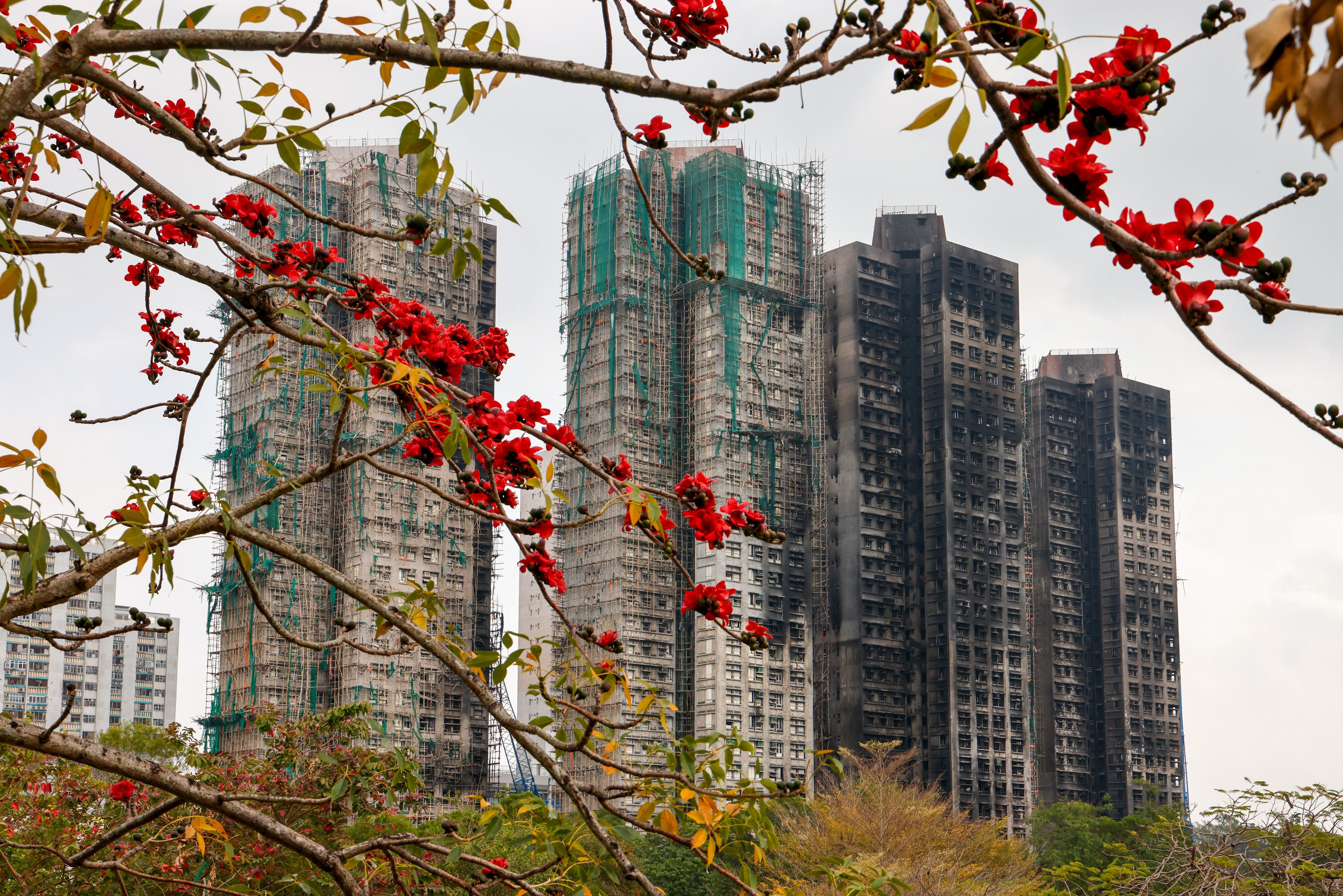 The fire that broke out at Wang Fuk Court last November raged for nearly two days, killing 168 people and displacing about 5,000 residents. Photo: Dickson Lee