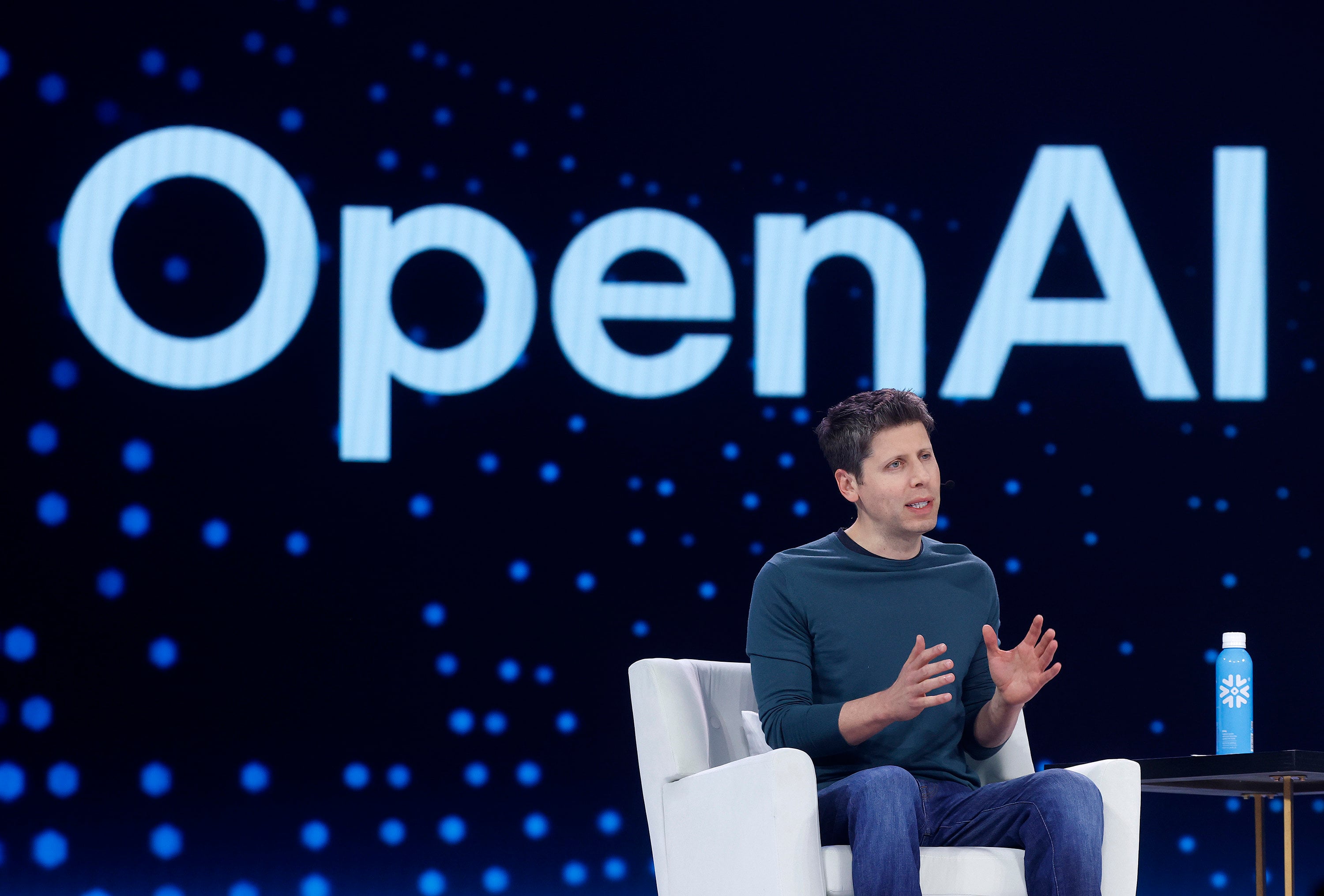 OpenAI CEO Sam Altman speaks during the Snowflake Summit in San Francisco on June 2, 2025. Photo: Getty Images/TNS