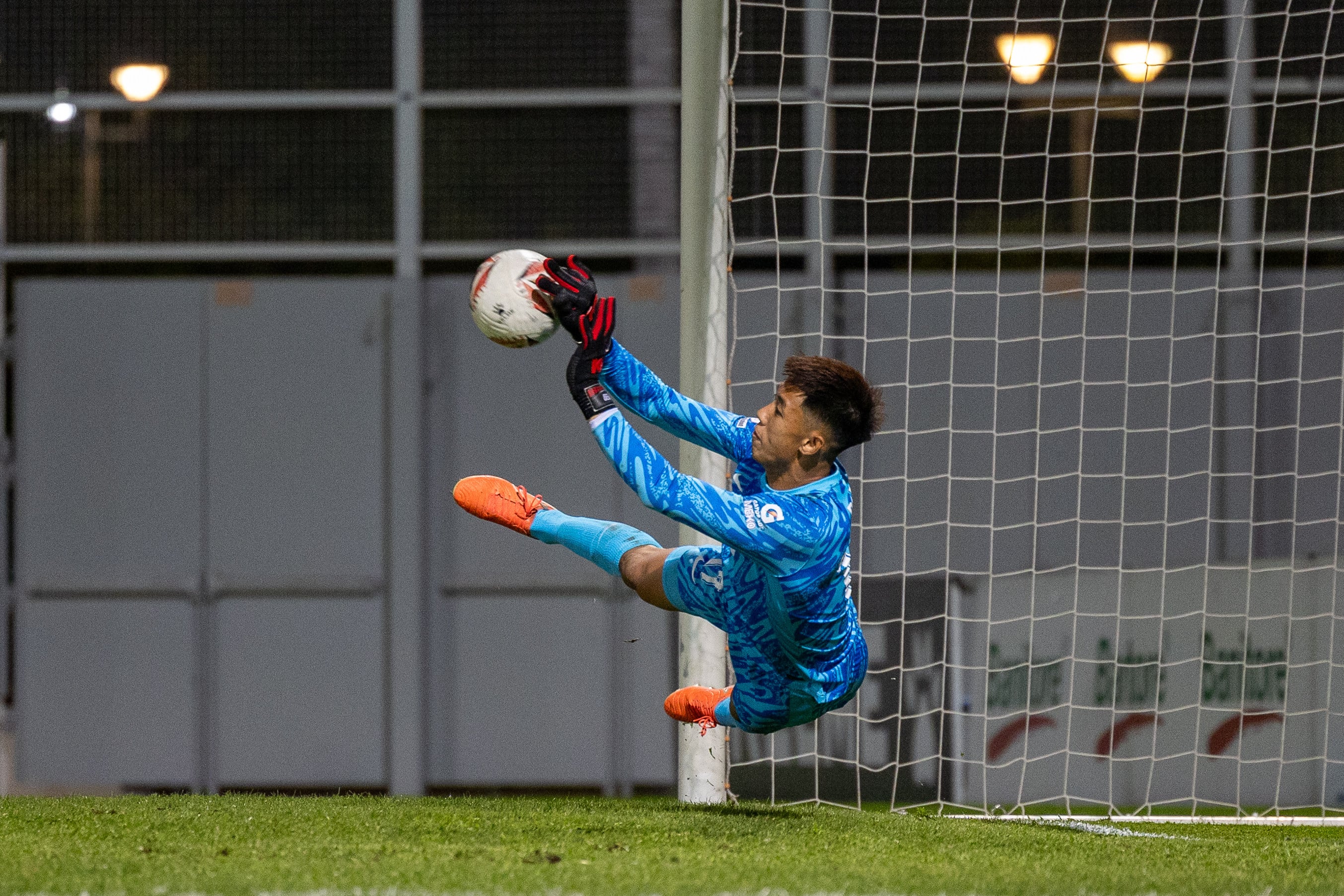 Pong Cheuk-hei is currently the No 1 for a record-breaking Kitchee side that beat Kowloon City 4-0 on Saturday. Photo: Kitchee SC