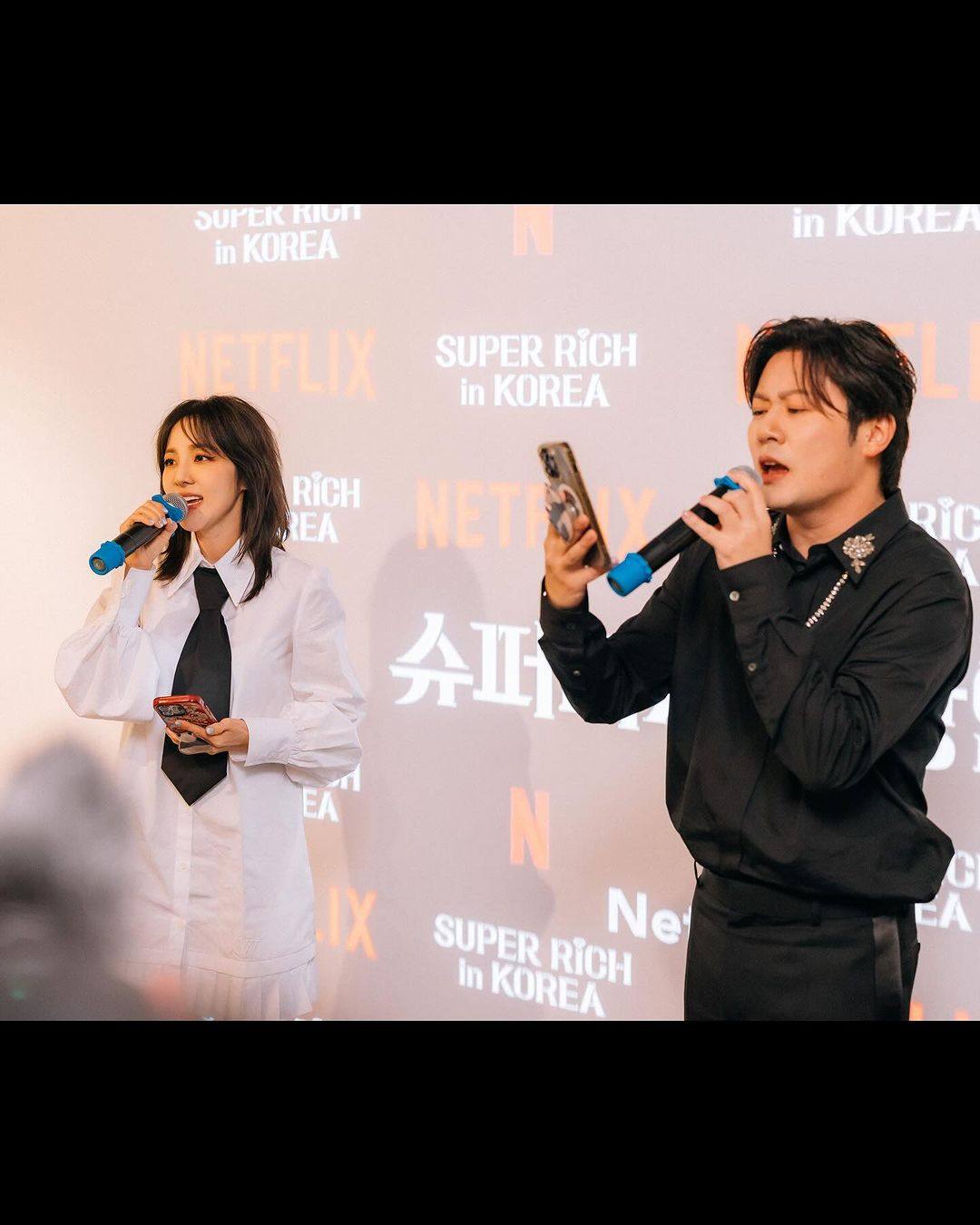 David Yong speaks at an event promoting “Super Rich in Korea”. Photo: Instagram/dynimm