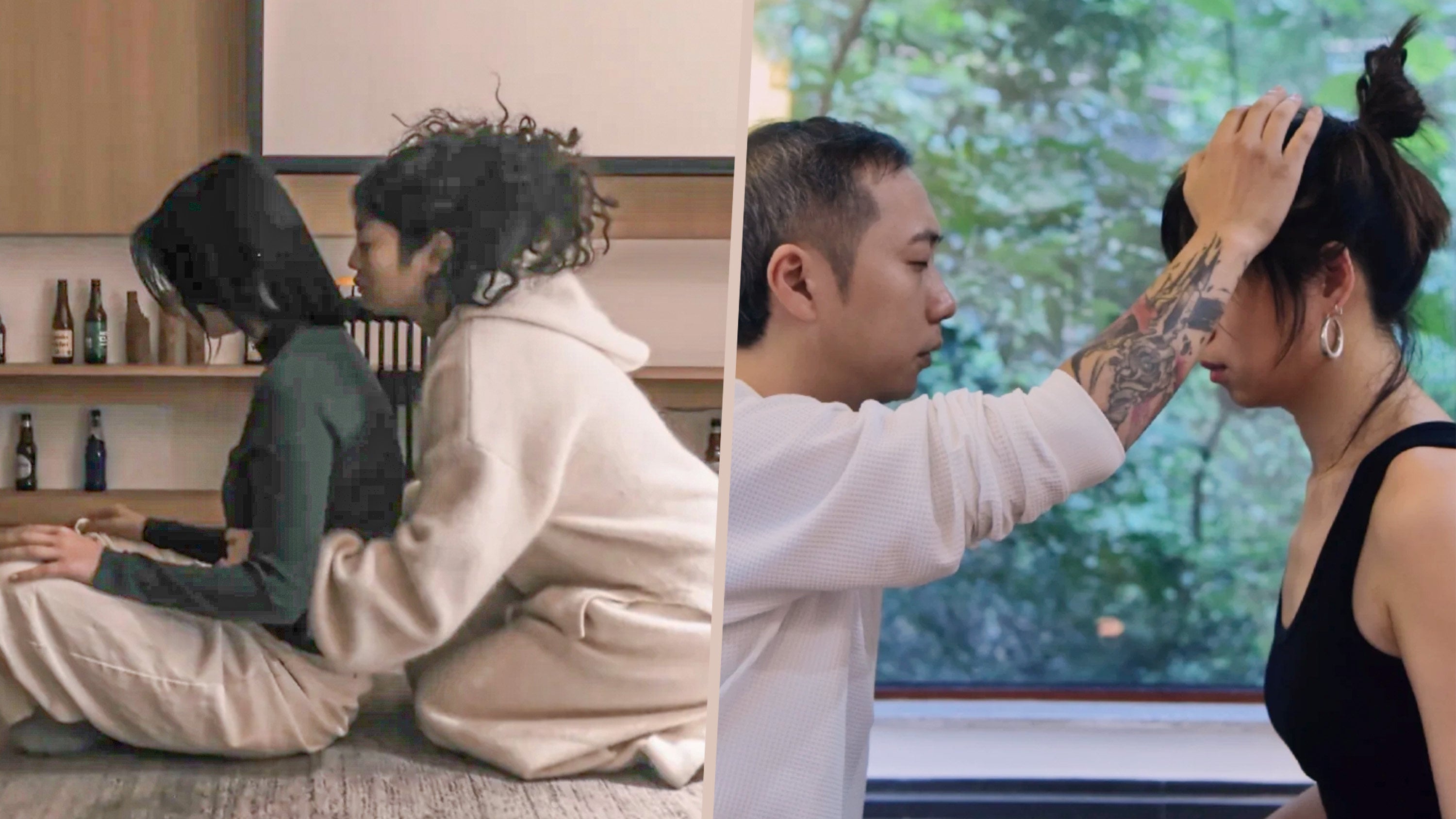 A new profession known as “intimate touch therapists” has sparked a  boundaries debate in China. Photo: SCMP composite/RedNote