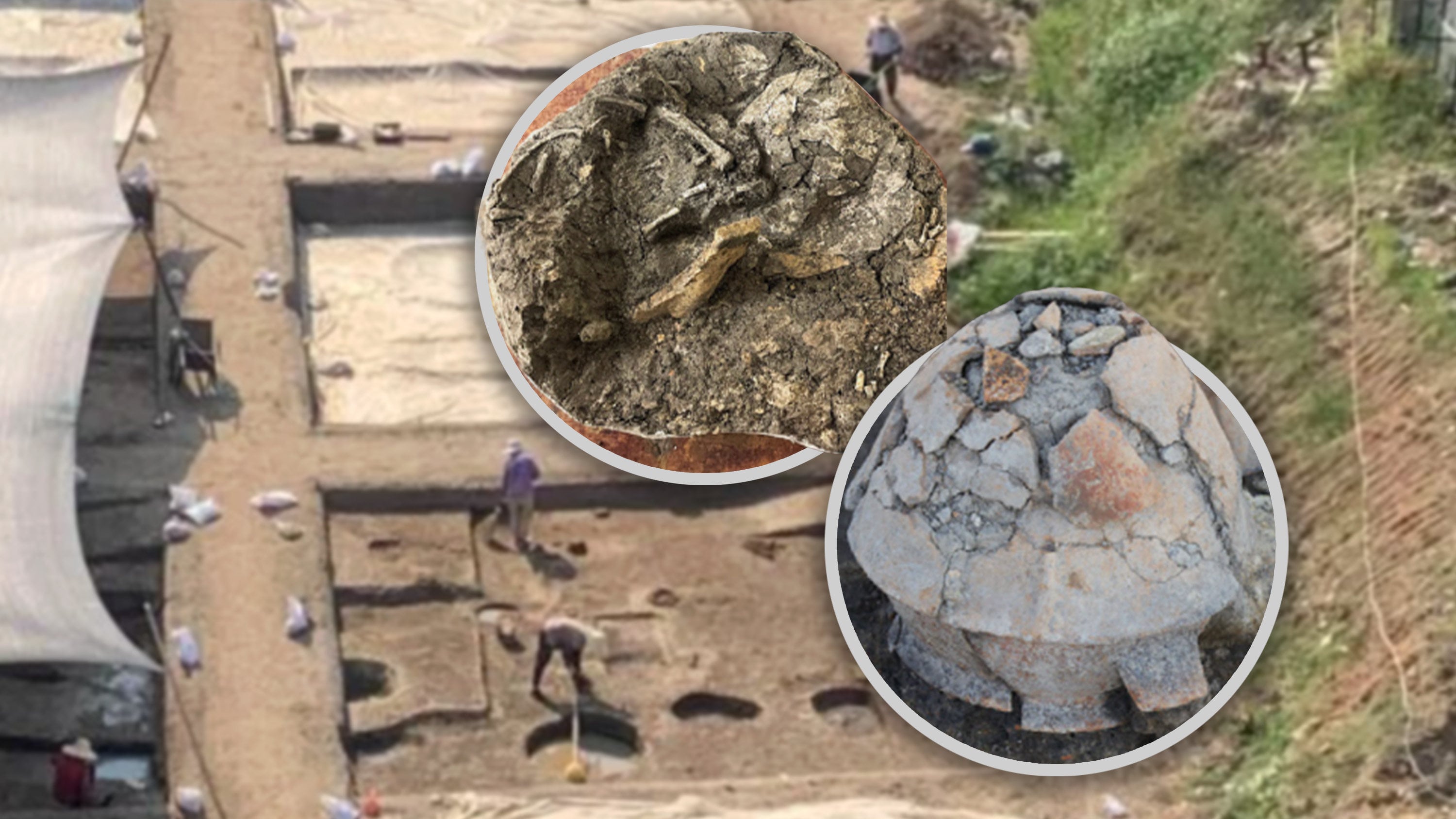 Recent research suggested that ancient jar burials in China were primarily for newborns, stillborns, or miscarriages, as most infants did not survive to be breastfed. Photo: SCMP composite/Baidu/sciencedirect