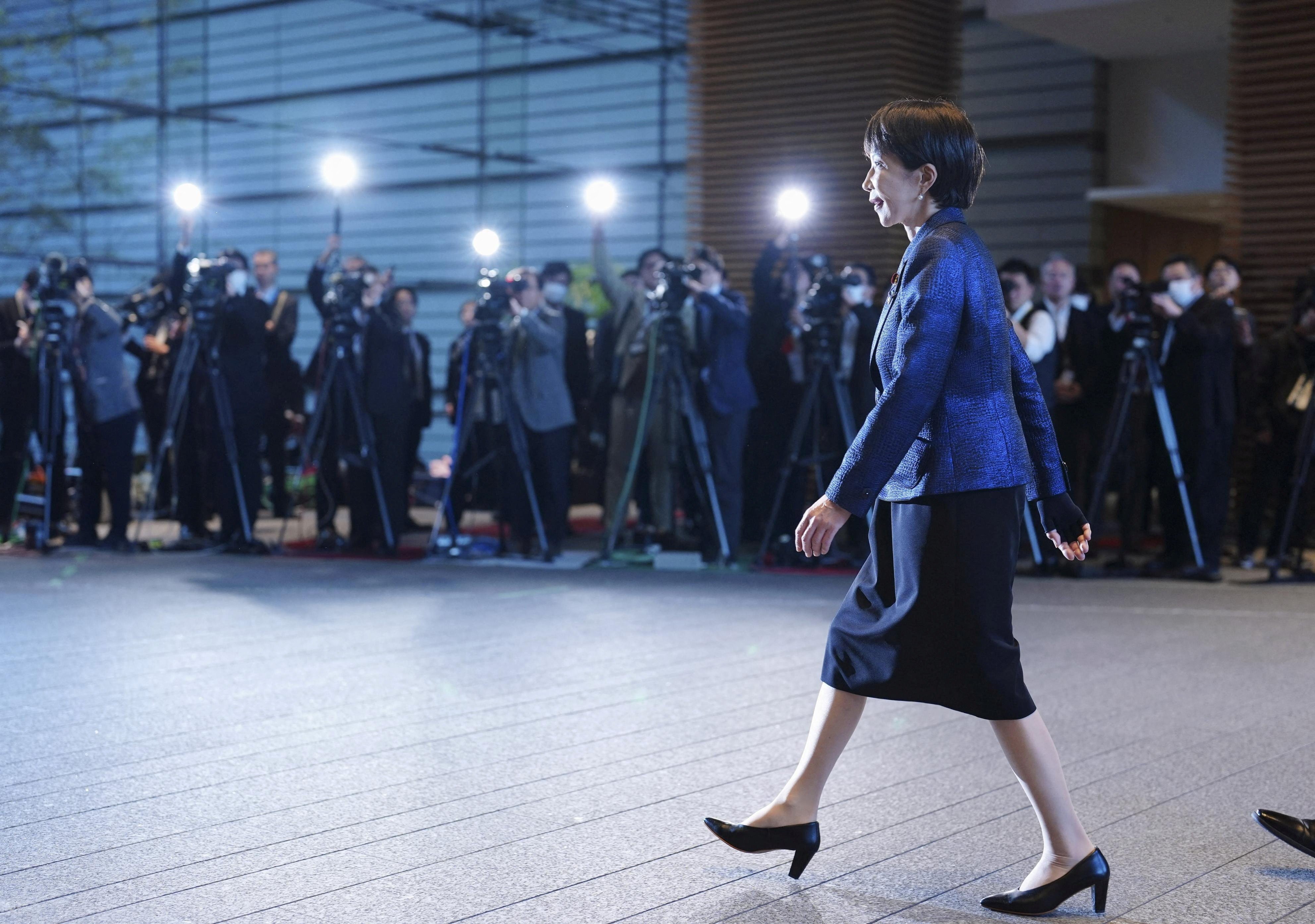Japan’s Prime Minister Sanae Takaichi, pictured soon after being re-elected in February, has sought to cultivate a close relationship with US President Donald Trump amid Japan-China tension. Photo: Kyodo via Reuters