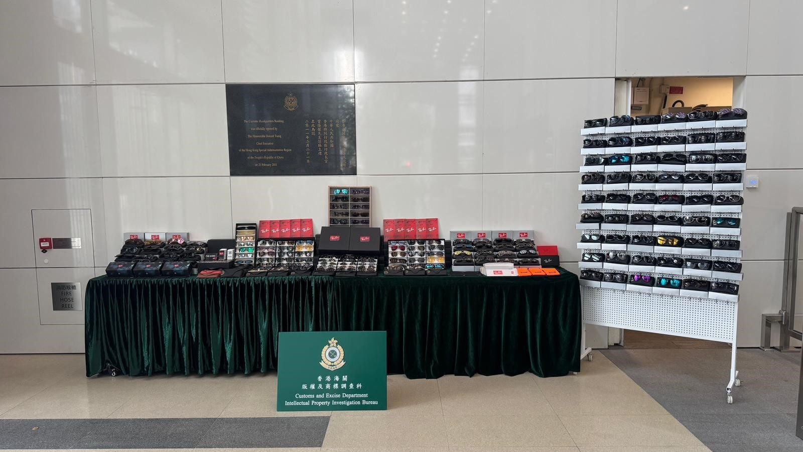 Customs displays evidence seized during the raids. Photo: Handout