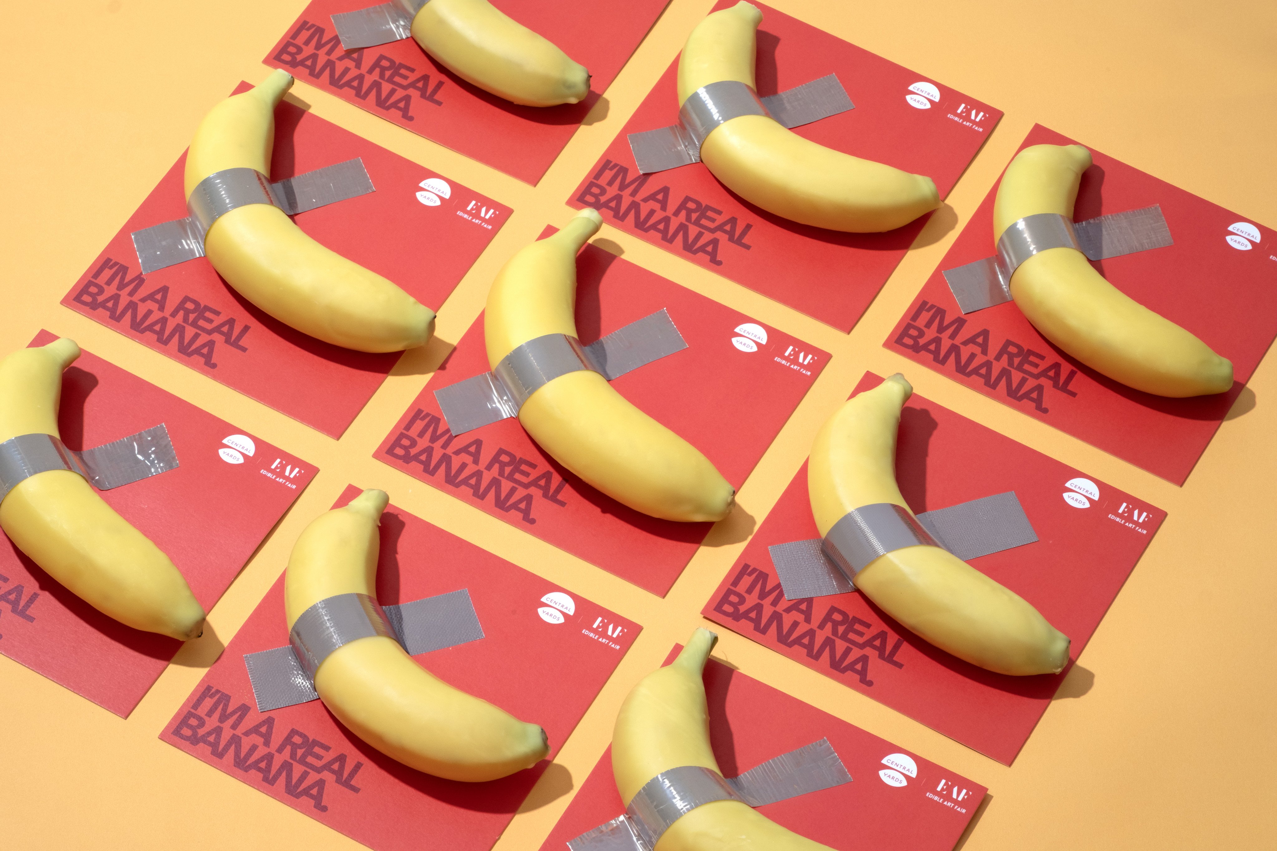 A bite of banana at Central Yards Edible Art Fair, where galleries pair art movements with real food. Photo: courtesy of Central Yards Edible Art Fair