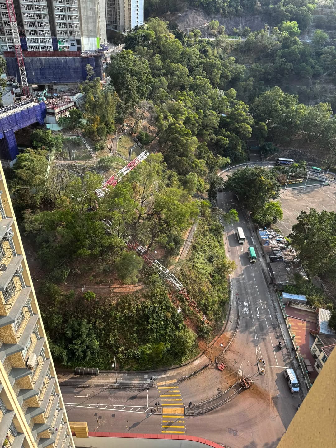 The accident occurred on Thursday afternoon. Photo: Facebook/Li Kwong