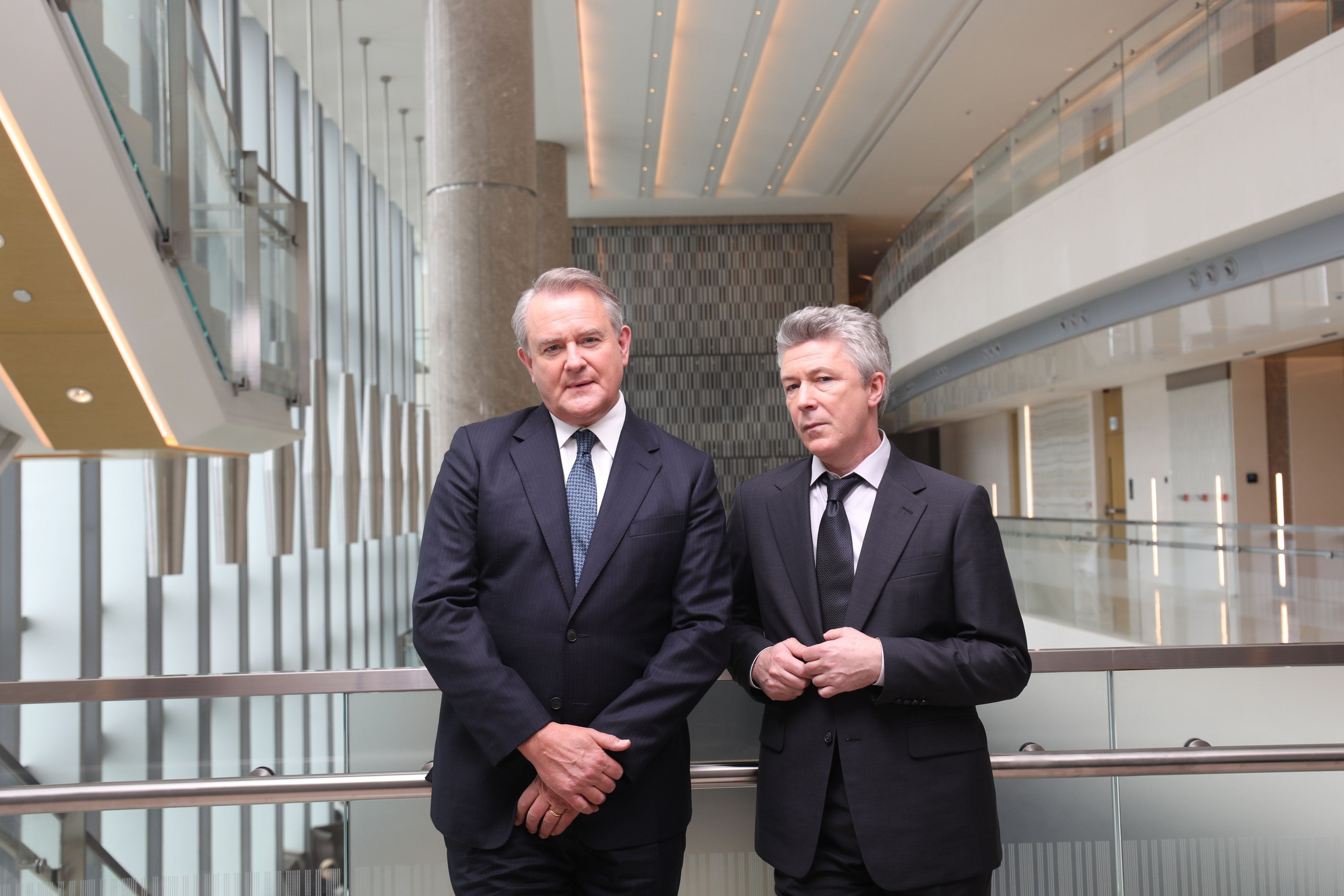 Cold War 1994 stars Hugh Bonneville (left) and Aidan Gillen in a gripping Hong Kong political thriller set during the 1997 handover. Photo: Xiaomei Chen