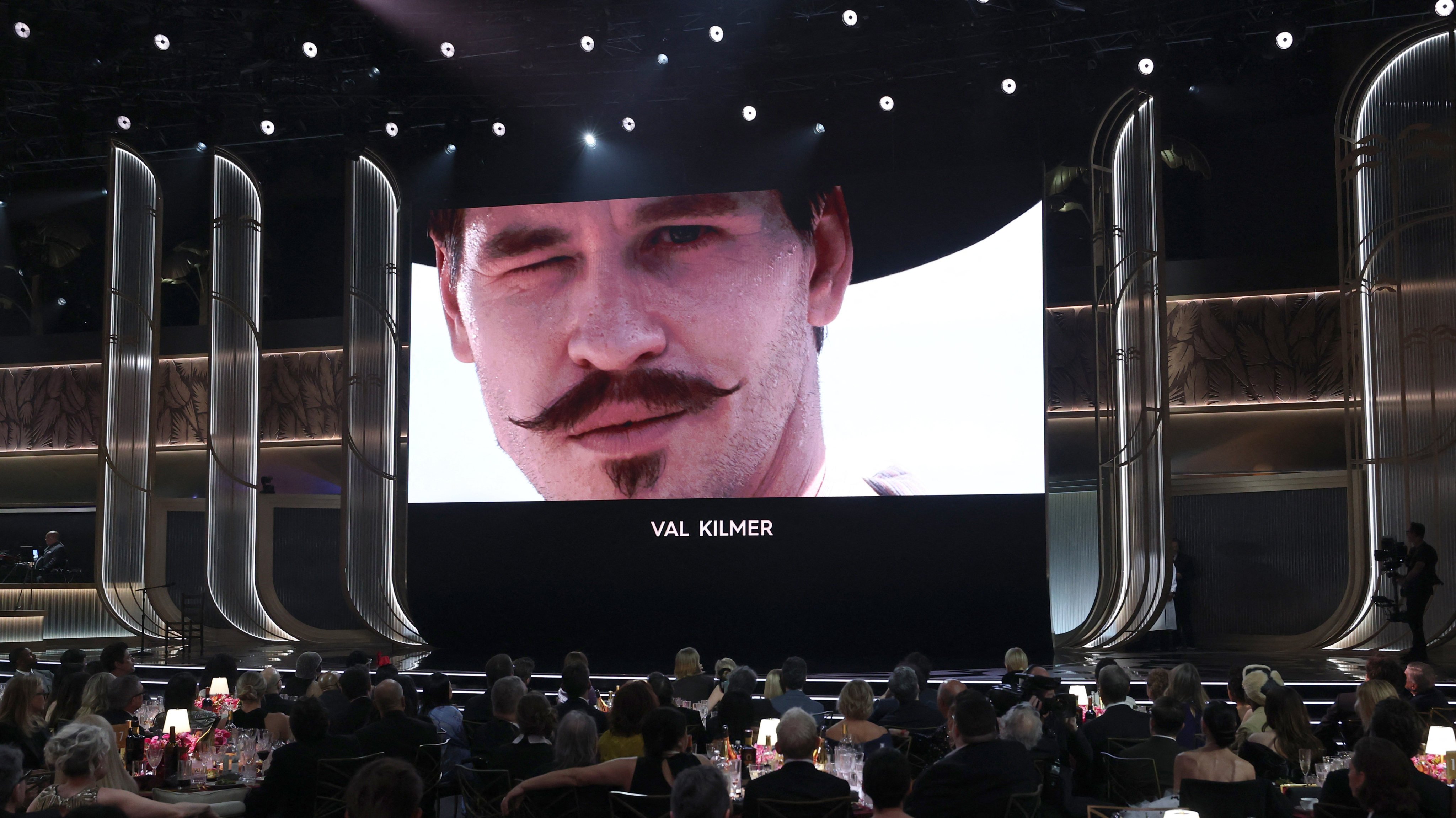 A tribute to Val Kilmer during the ‘In Memoriam’ segment at the Actor Awards in Los Angeles this month. Photo: Reuters