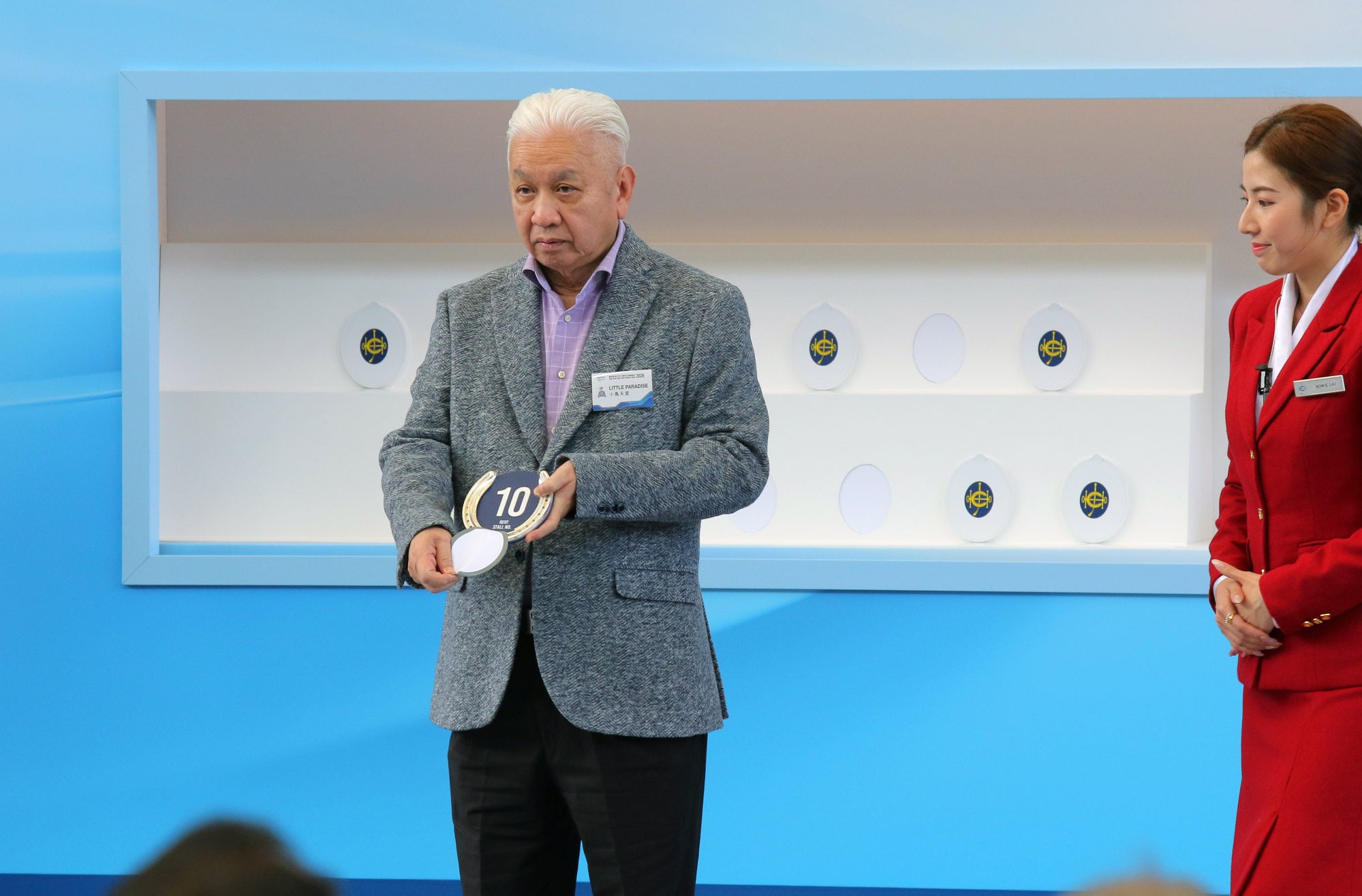 Owner Ko Kam-piu draws gate 10 for Little Paradise.