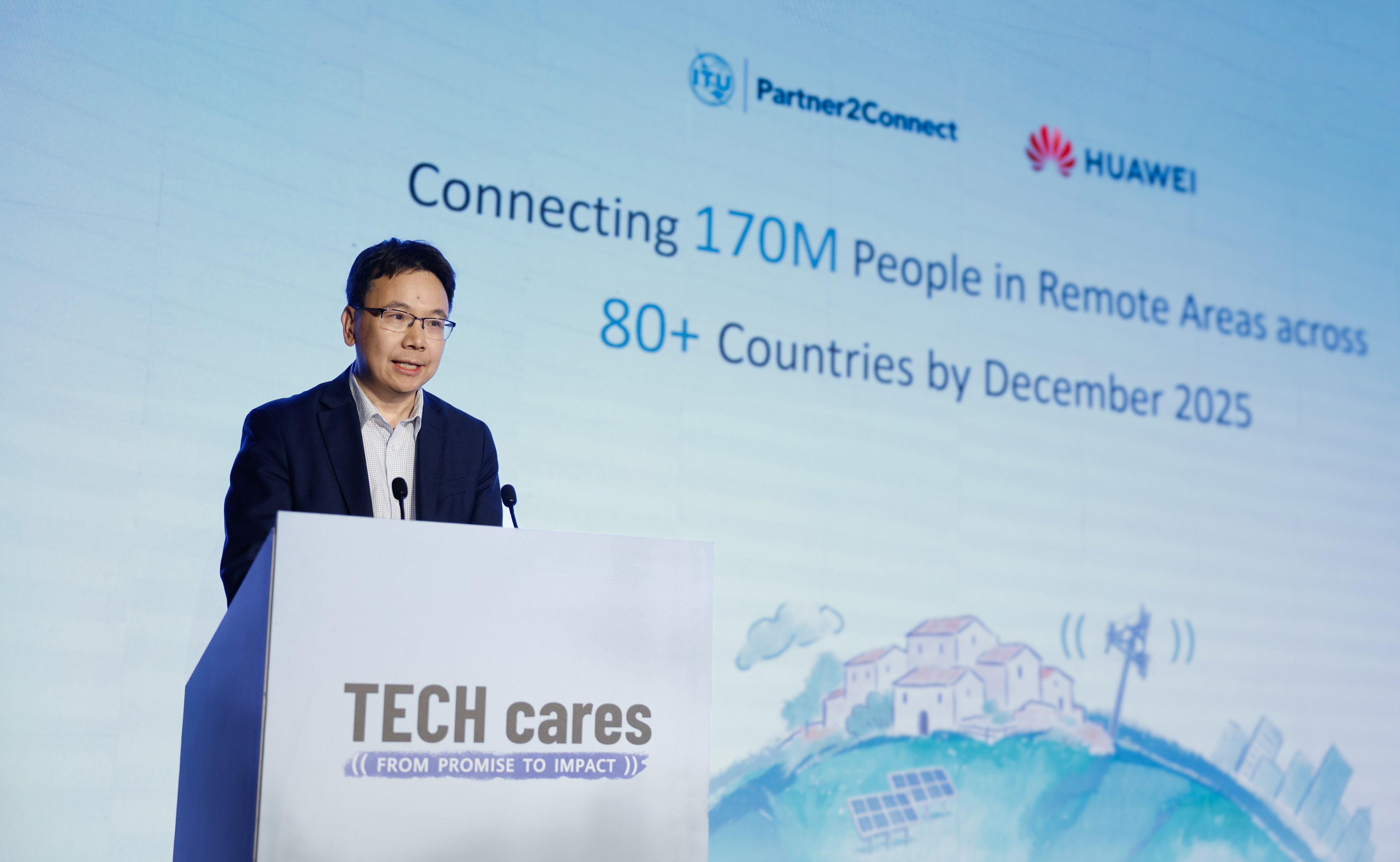 Yang Chaobin, CEO of Huawei’s ICT Business Group, reveals the firm’s digital connectivity solutions have benefited 170 million people in remote areas in more than 80 countries at this month’s Huawei Tech Cares Forum in Barcelona.