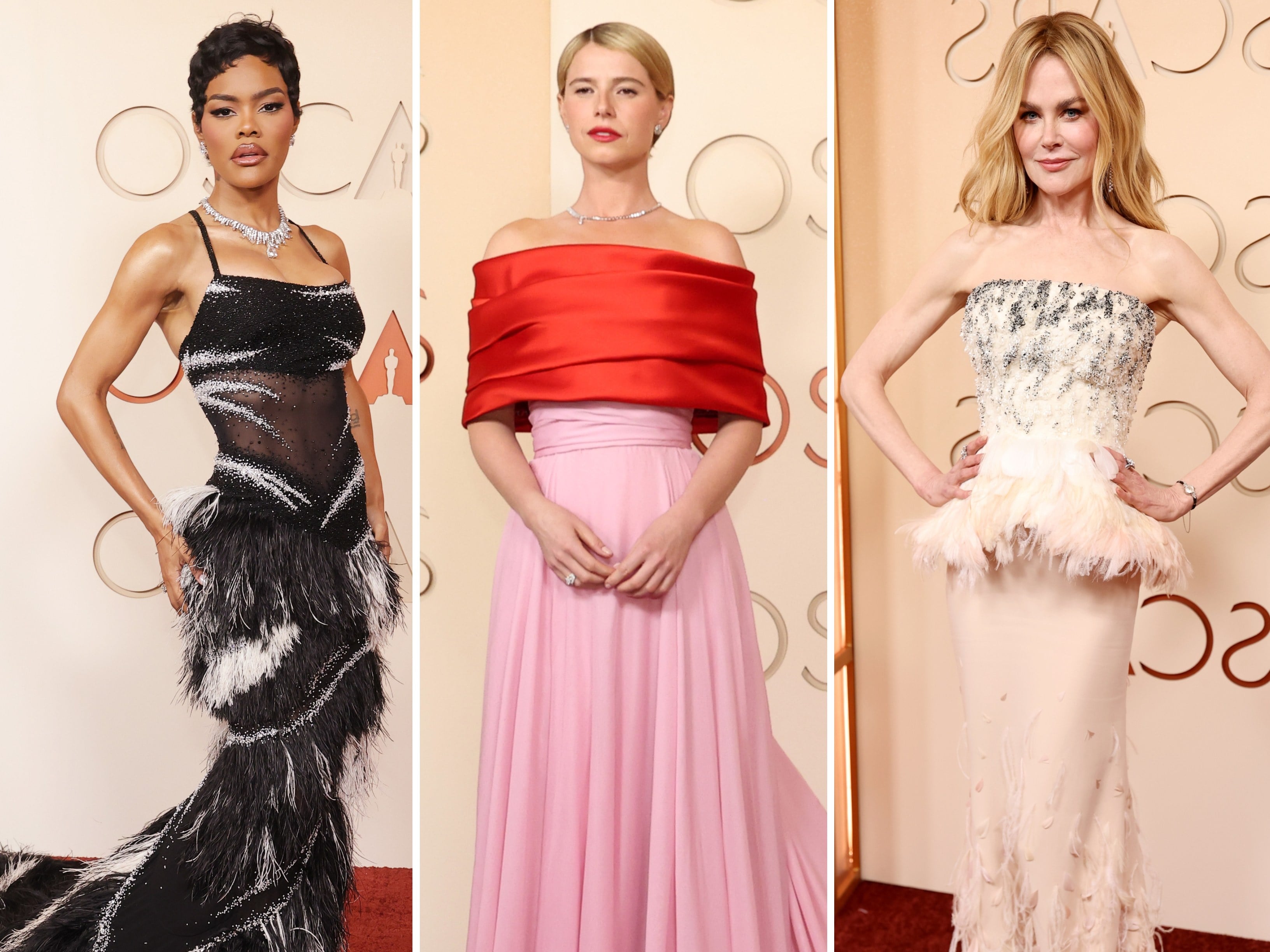 Actresses Teyana Taylor, Jessie Buckley and Nicole Kidman all showed they were Chanel fans at the 2026 Oscars, wearing looks drawn from Matthieu Blazy’s first four collections for the house. Photos: Getty Images