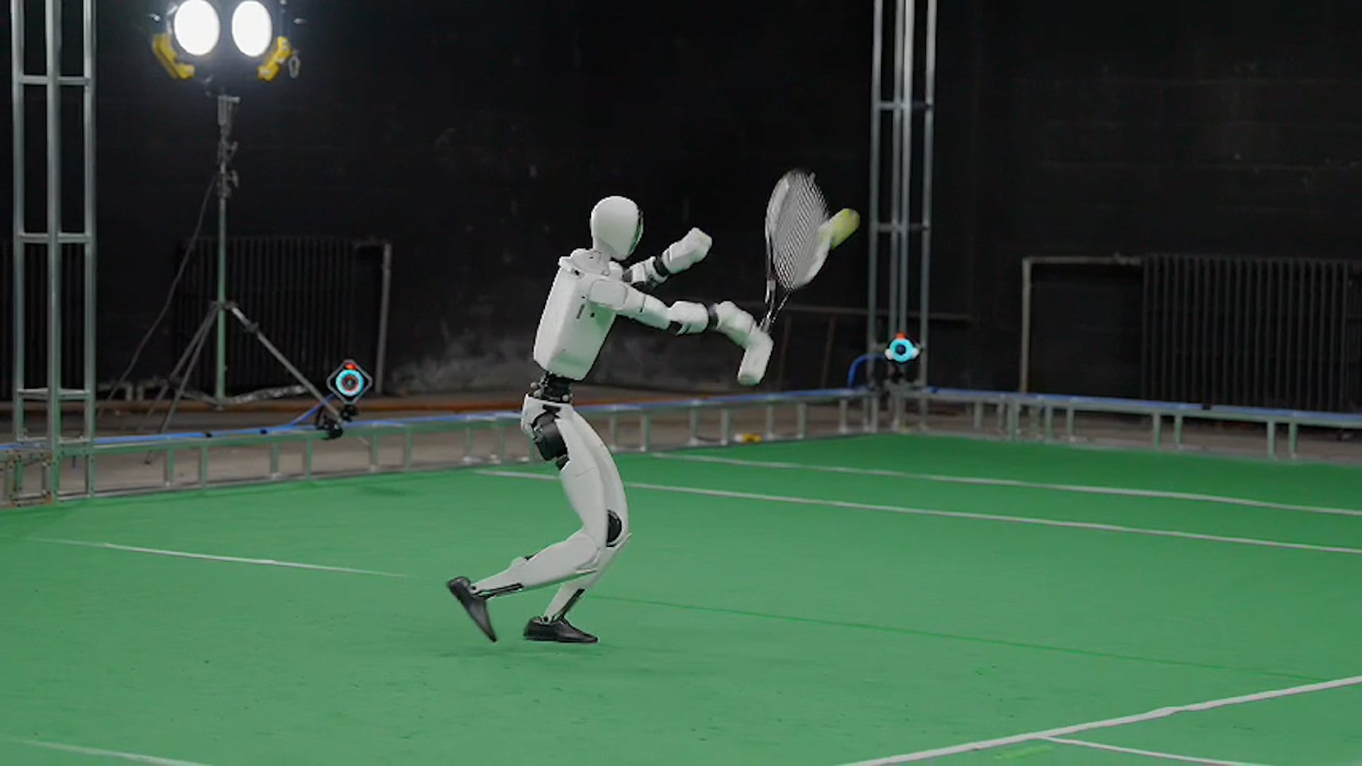 The robot developed by Tsinghua University and Galbot is able to return 88.69 per cent of shots it faces.