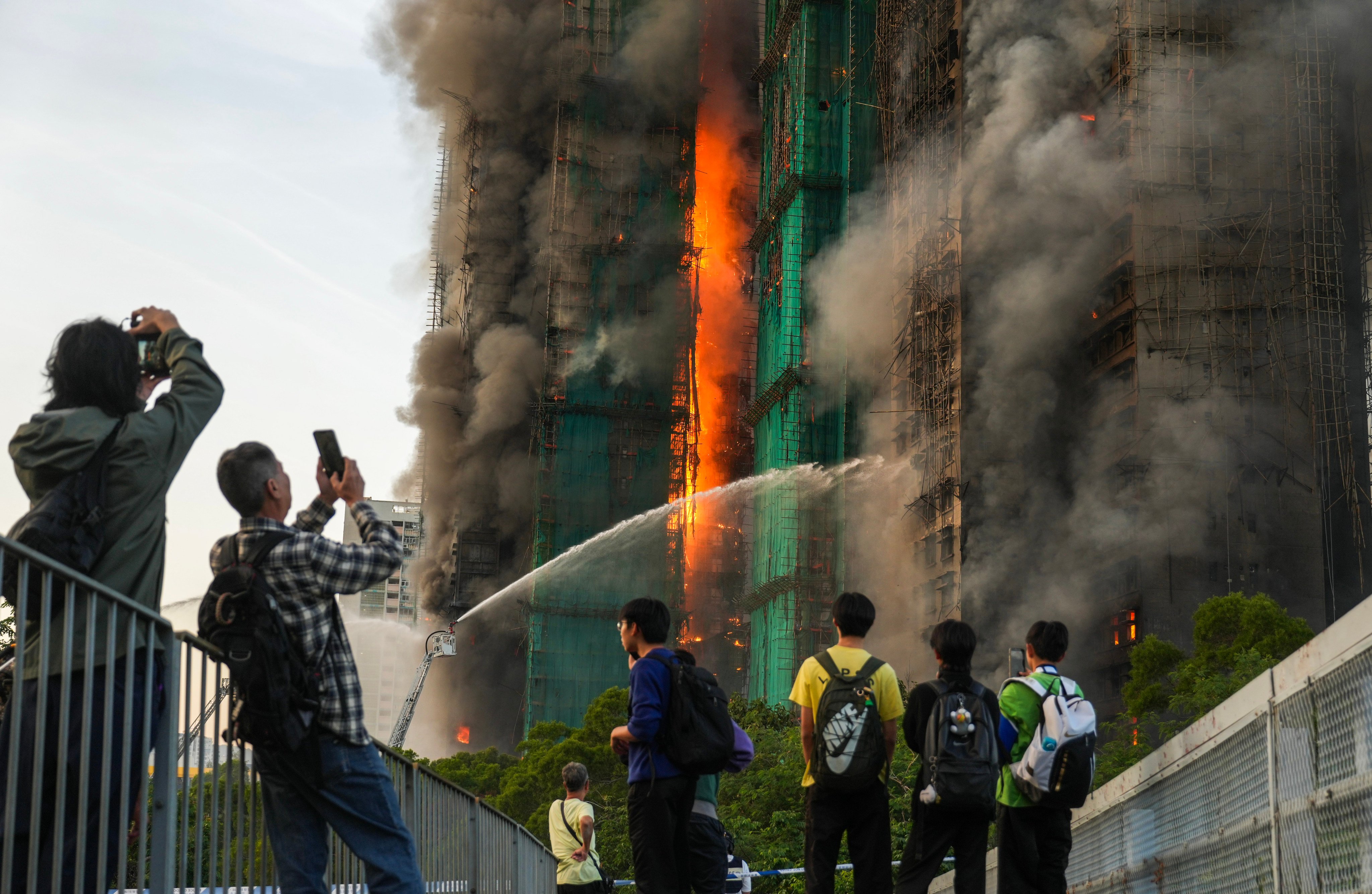 The fire that broke out at Wang Fuk Court on November 26 last year killed 168 people. Photo: Sam Tsang