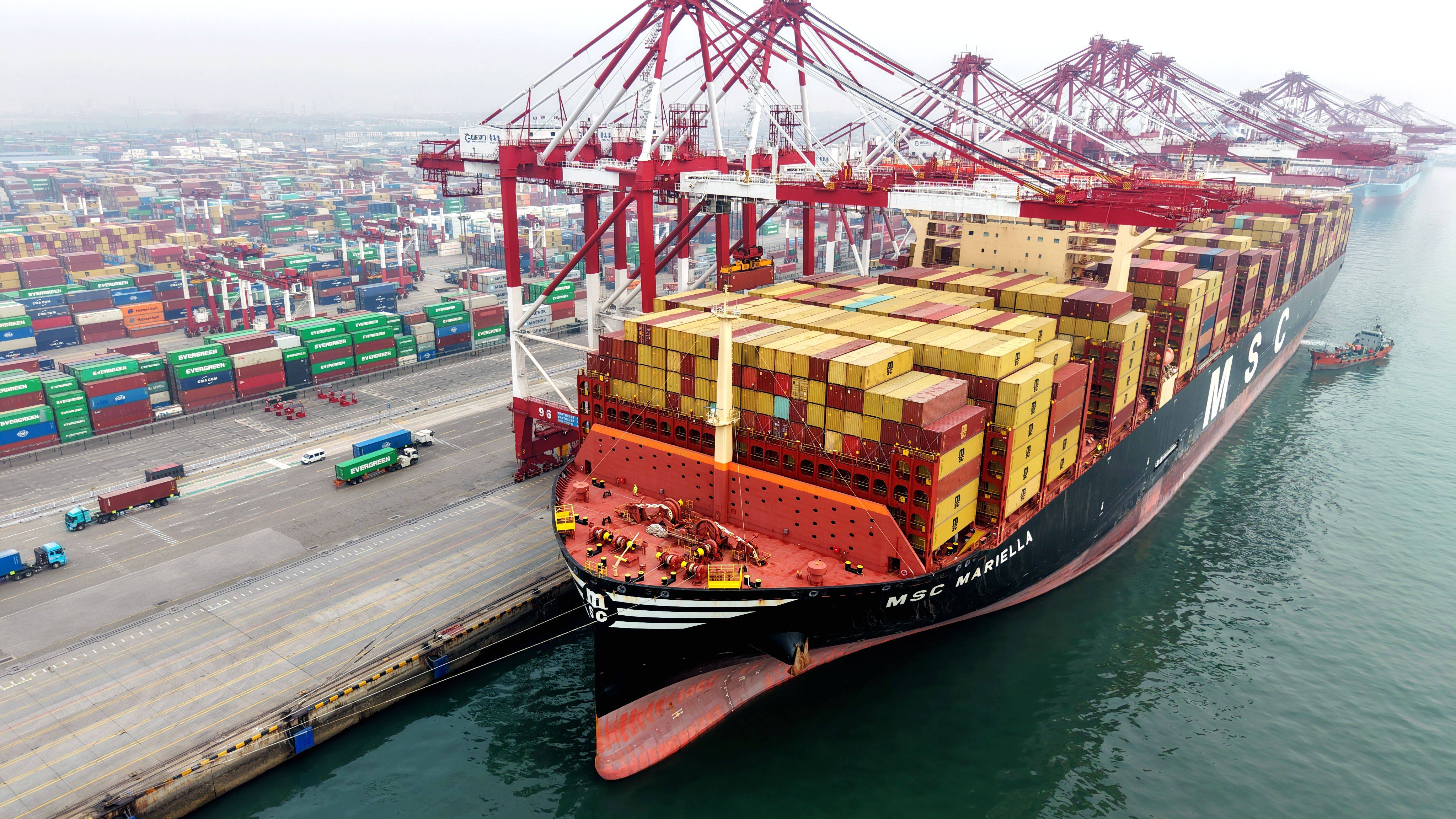 Last year saw a steady growth in global trade but the landscape has been complicated by shifting tariffs, geopolitical tensions and regional conflicts. Photo: Xinhua