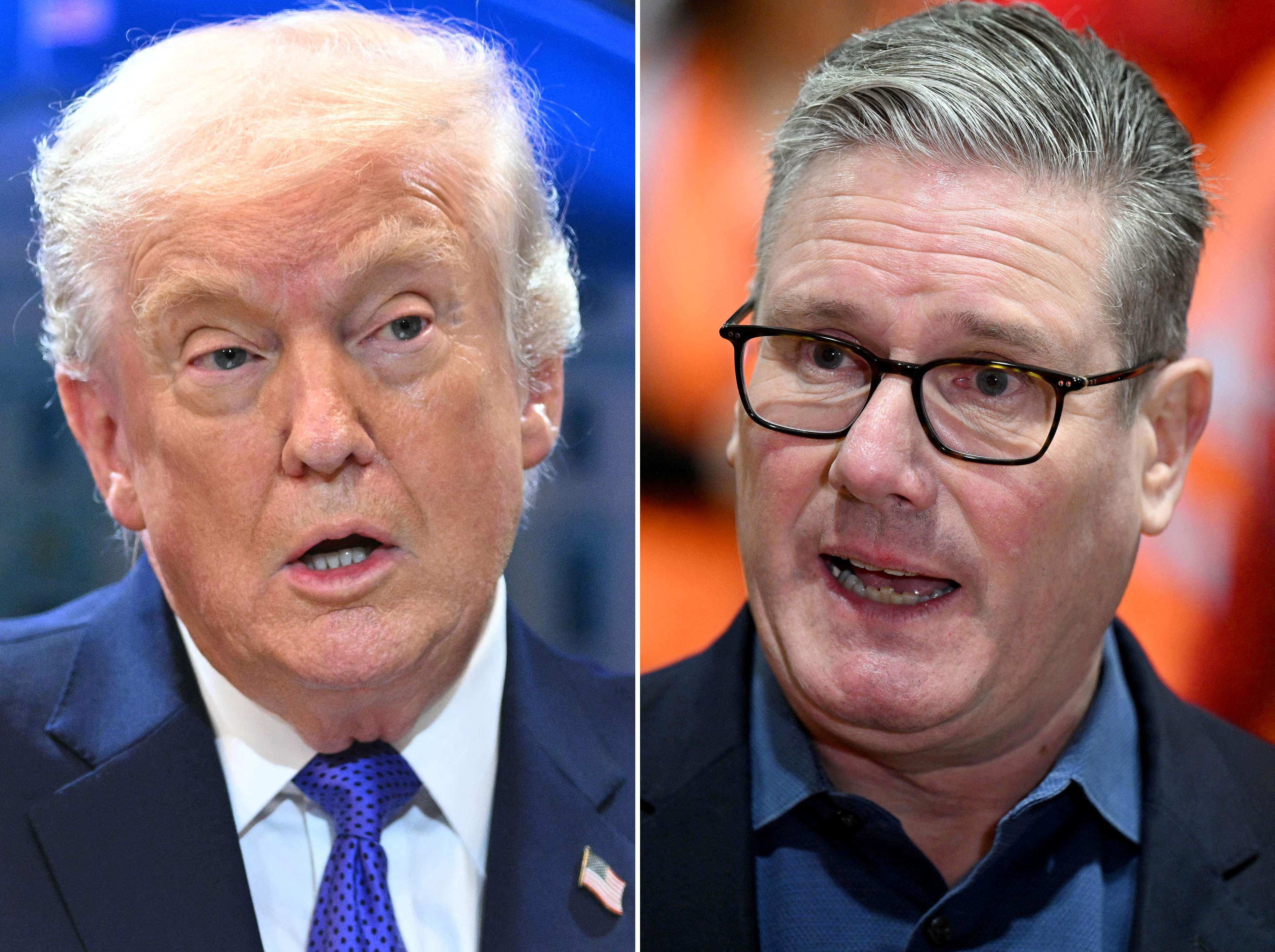 Donald Trump has repeatedly railed against Keir Starmer since the start of the war. Photo: AFP