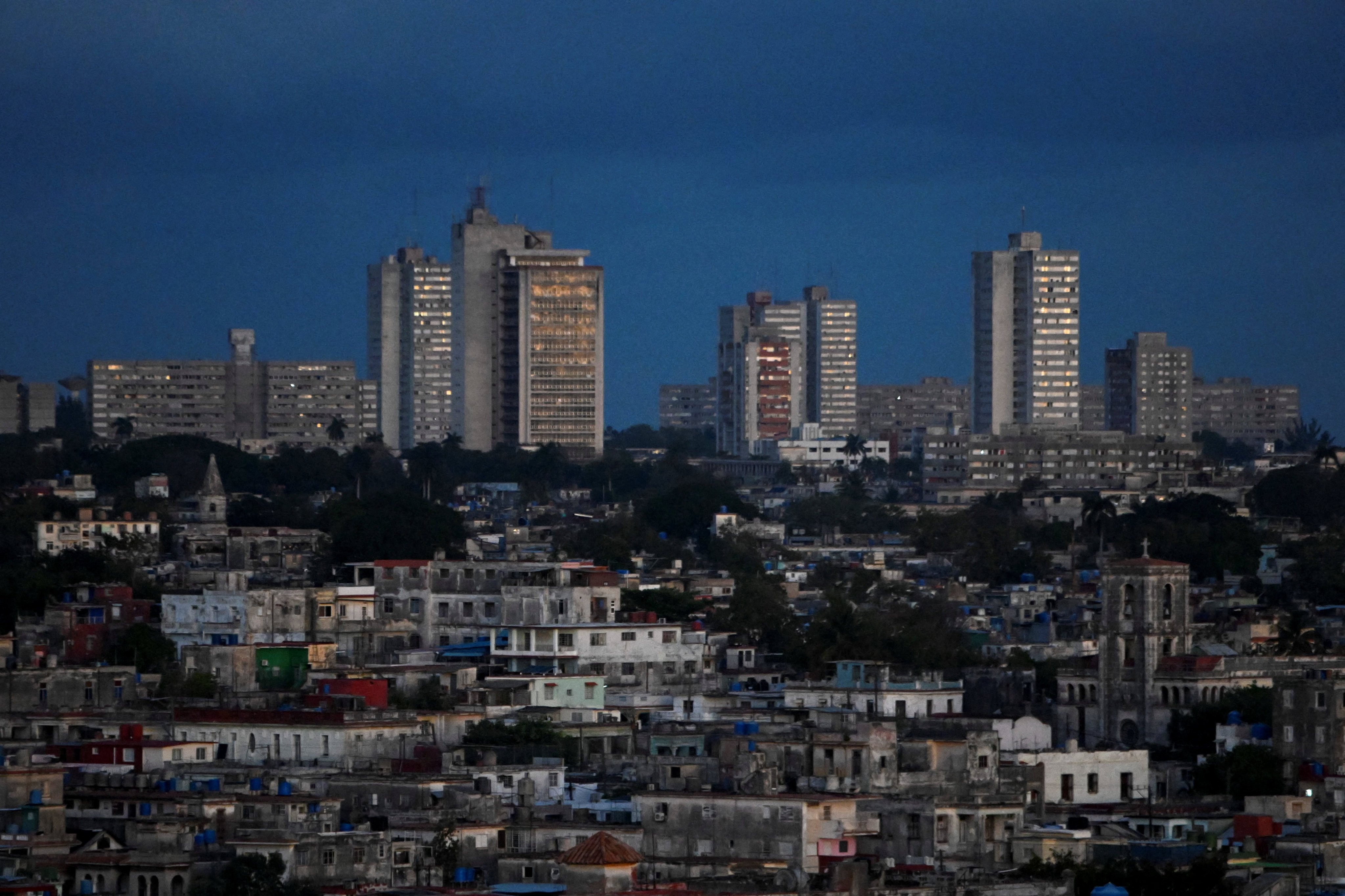 Havana, Cuba as it battles its latest power blackout. Photo: Reuters