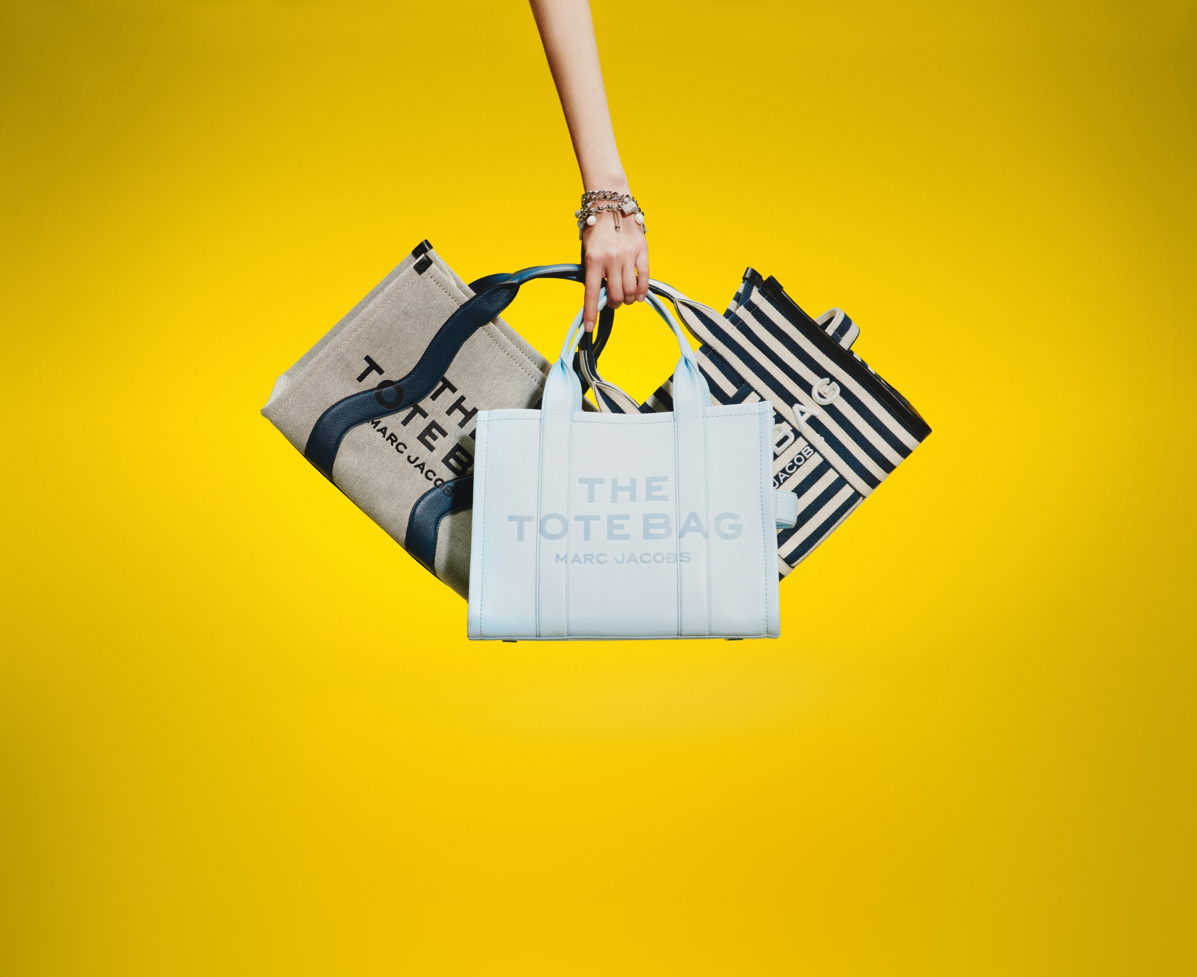 Various The Tote Bags from Marc Jacobs’ spring/summer 2026 line-up. Photo: Handout